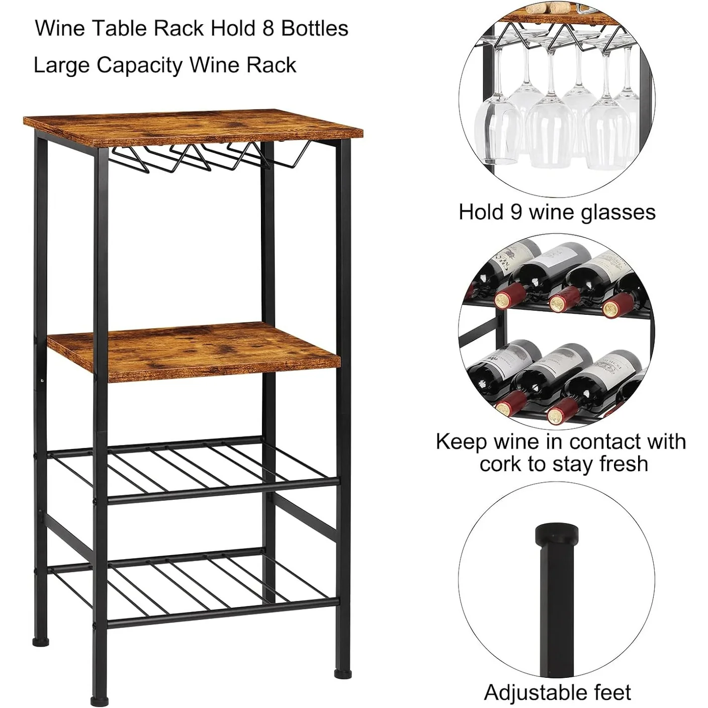 Wine Rack Freestanding Floor