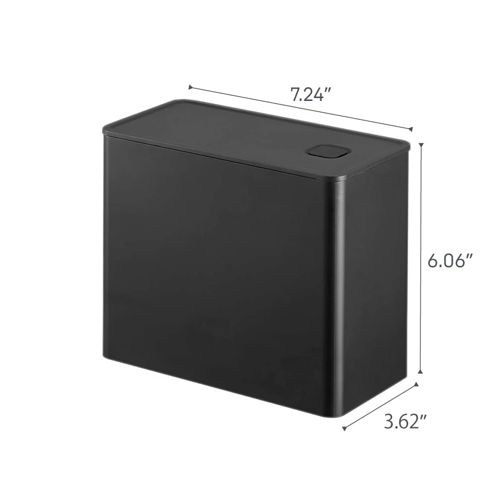 Yamazaki Home Vacuum-Sealing Coffee Storage, Polypropylene - L 3.62 x W 7.24 x H 6.06 inches