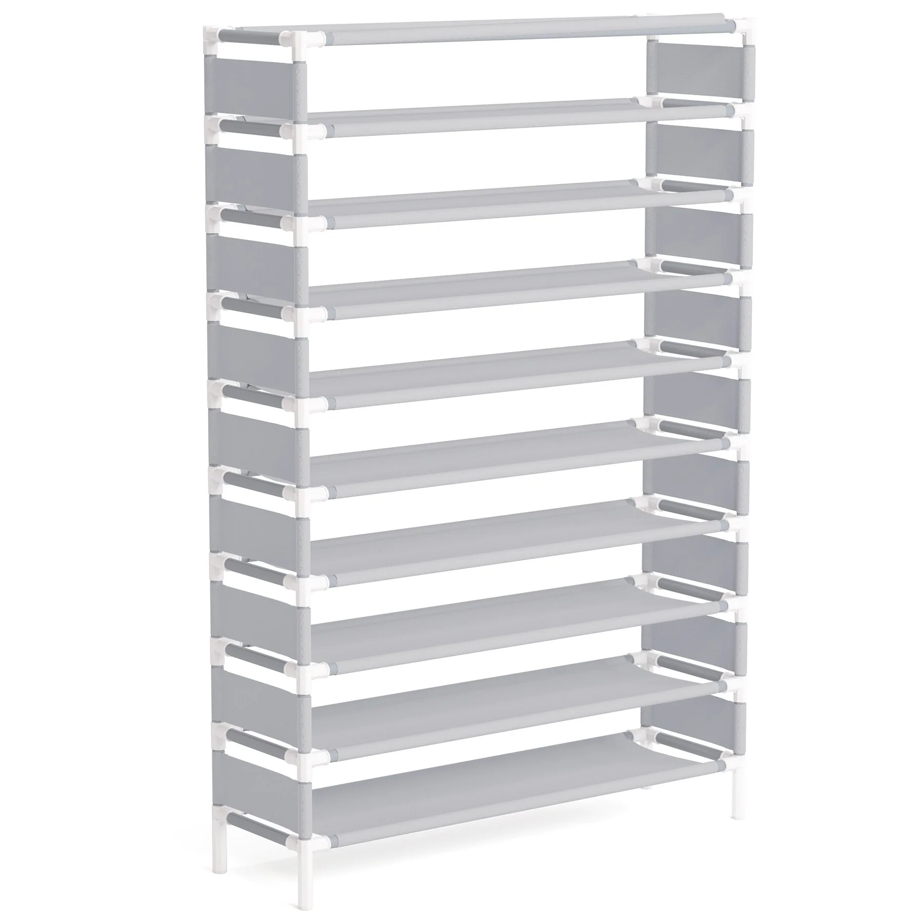 10 Tiers Shoe Rack, Large Capacity Shoe Organizer, Shoe Shelf for 50 Pair - 10-tier