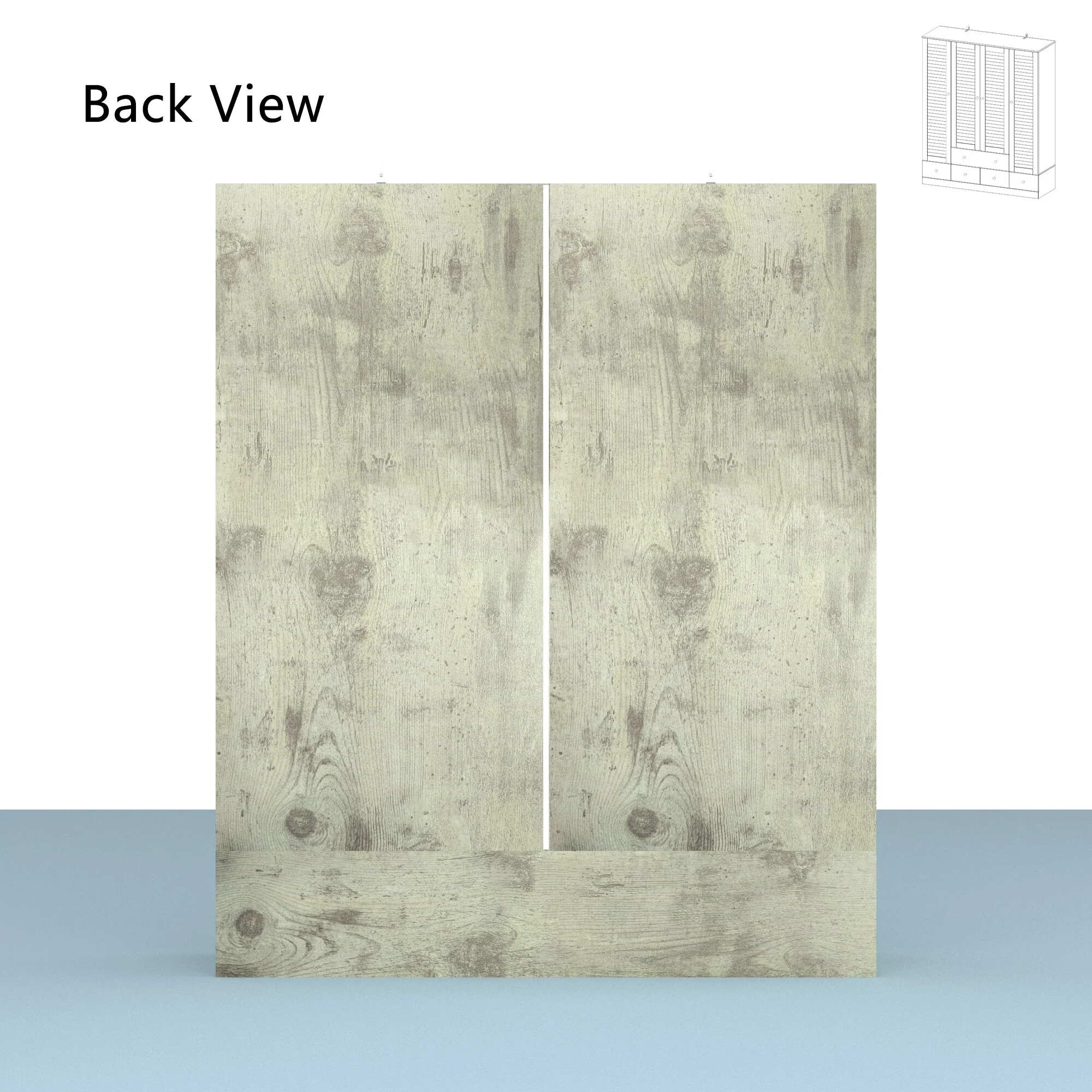 Contemporary Modern Freestanding Wardrobe Armoire Closet, 70