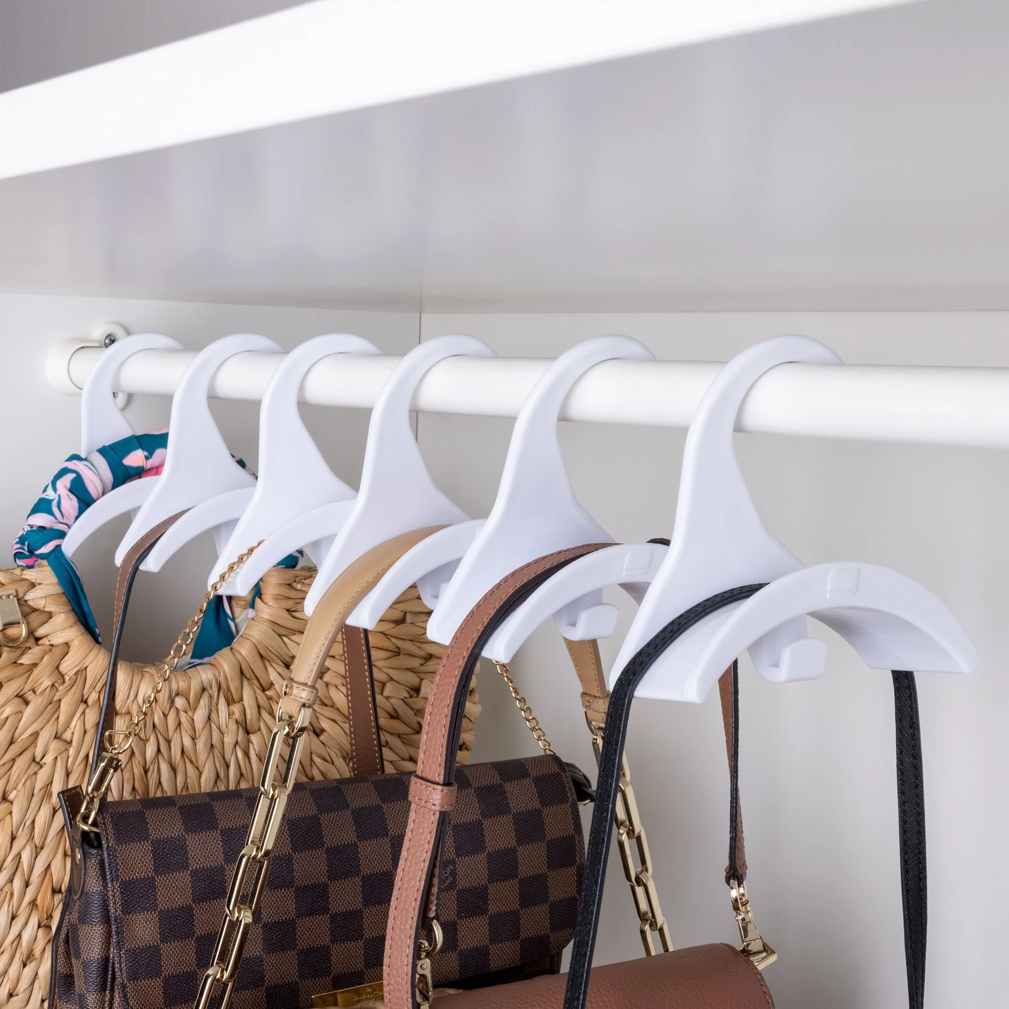 Smart Design Closet Handbag Hangers - Set of 6