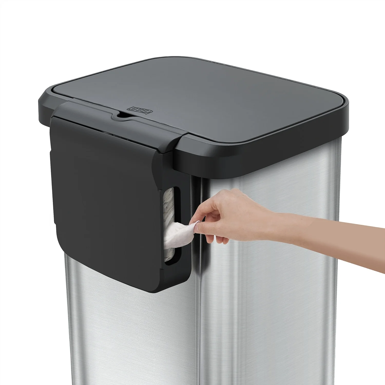 Glad Stainless Steel Step-on Trash Can
