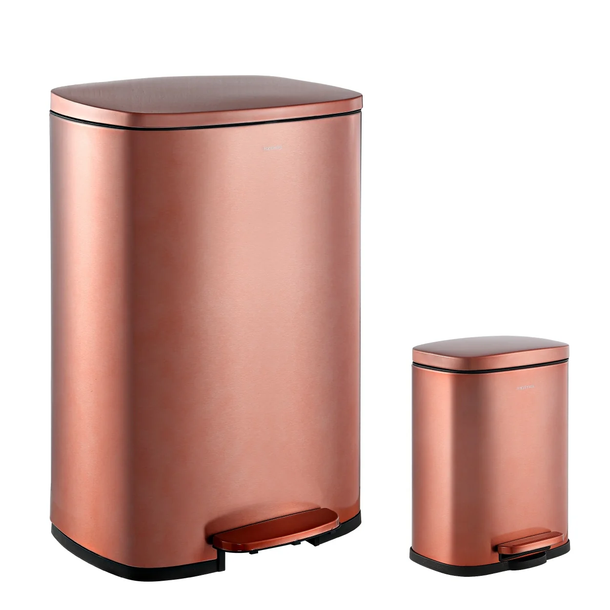 happimess 13-Gallon Trash Can with Soft-Close Lid and FREE Mini Trash Can