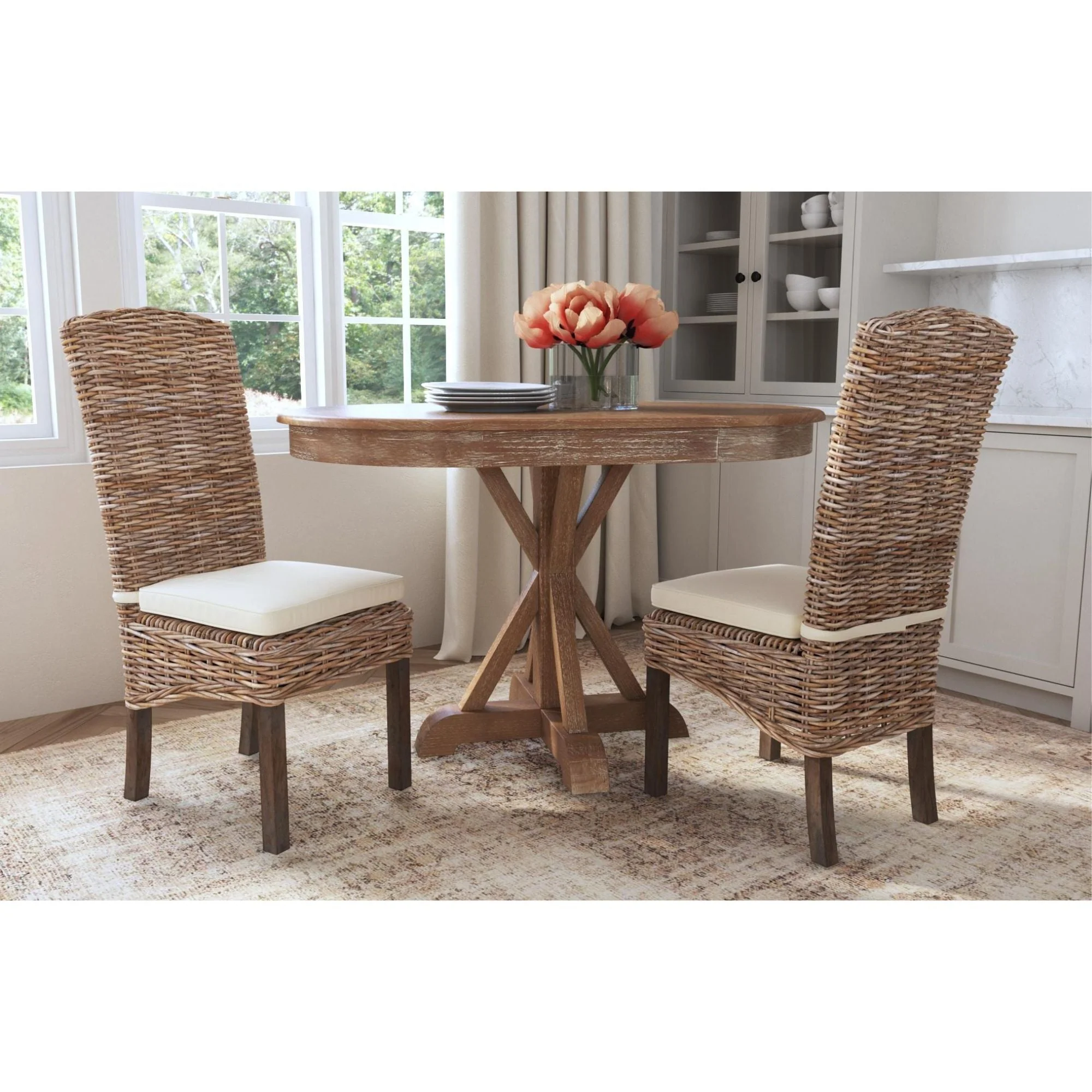 Summit Rattan Dining Chair, Set of 2
