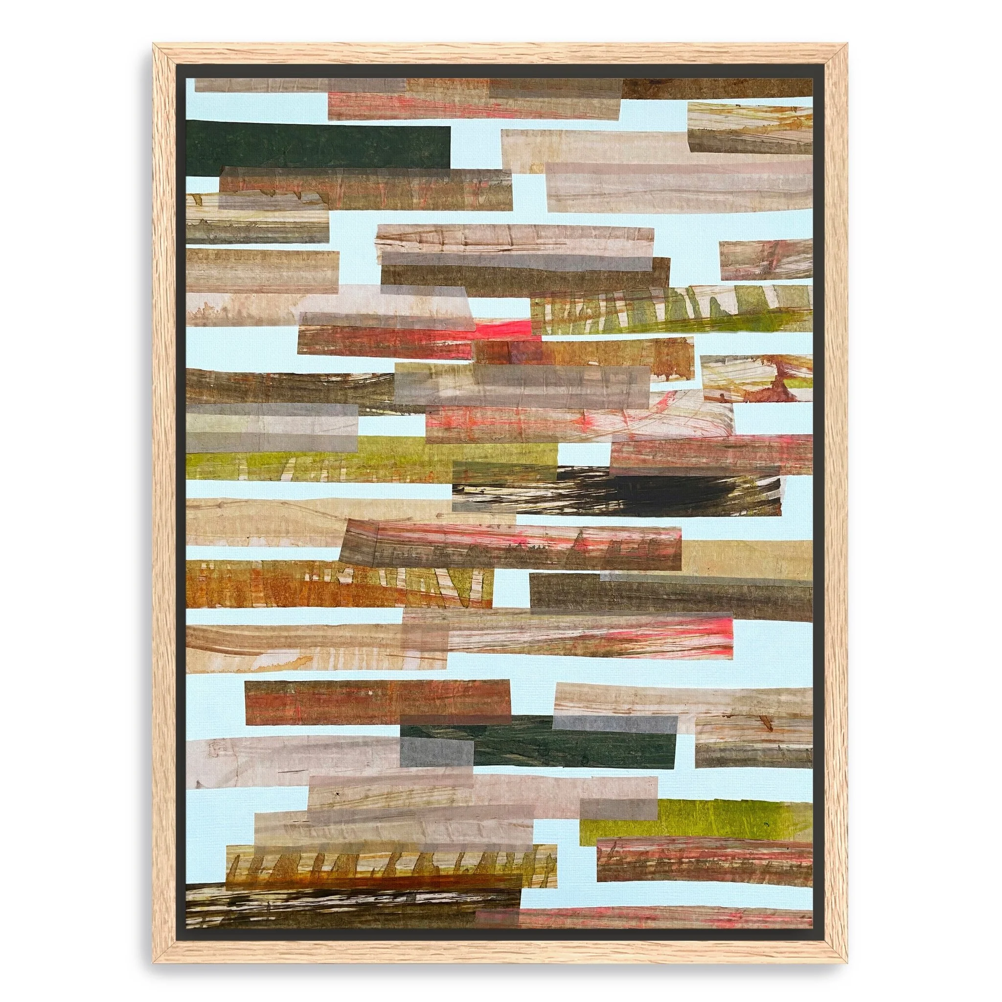 Pink And Brown Horizontal Canvas Giclee Wall Art