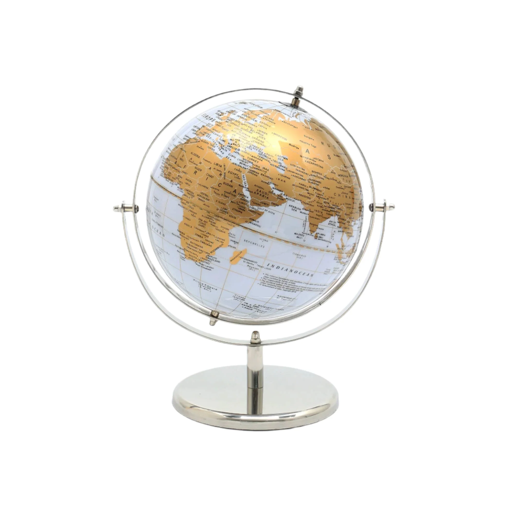 Tabletop Steel Electroplated Globe