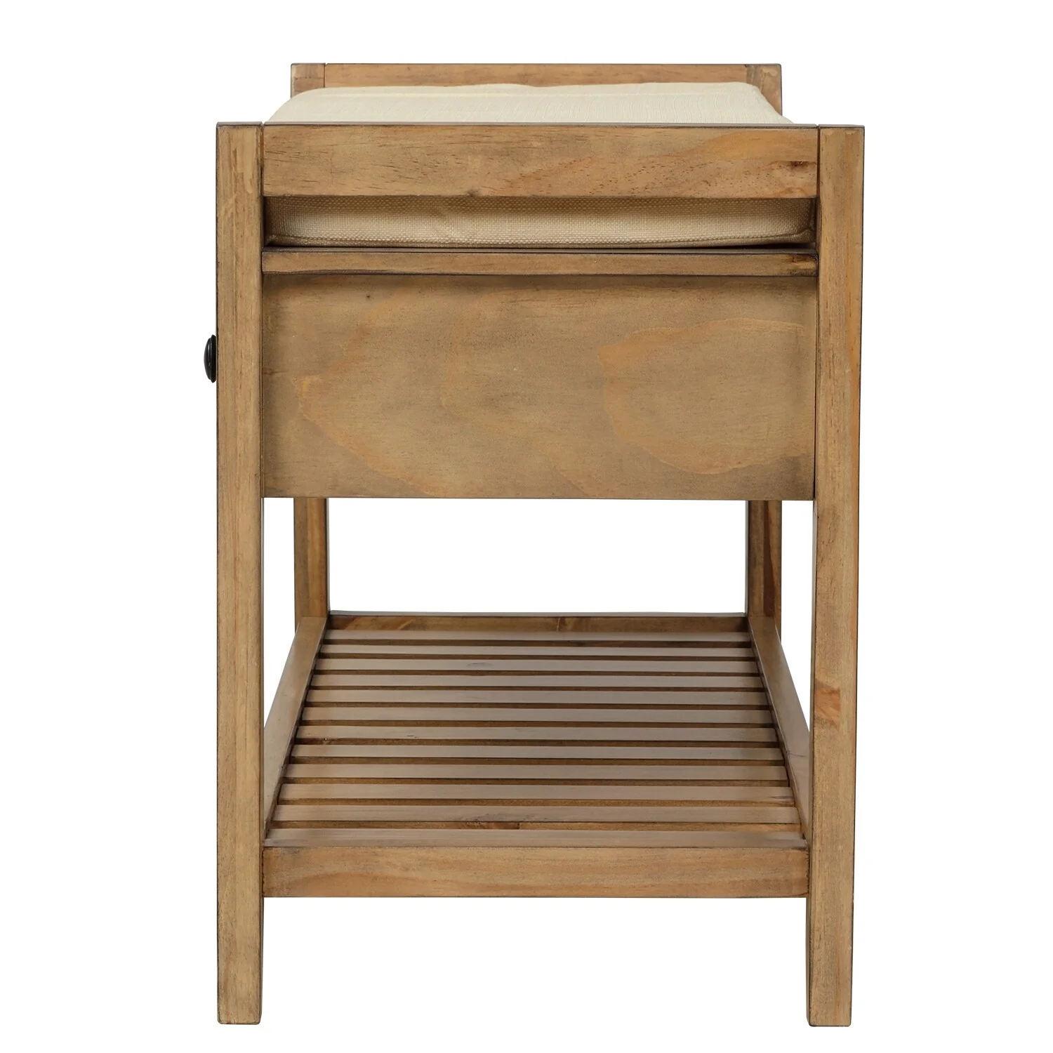 Multi-purpose Shoe Rack with Cushioned Seat and Drawers