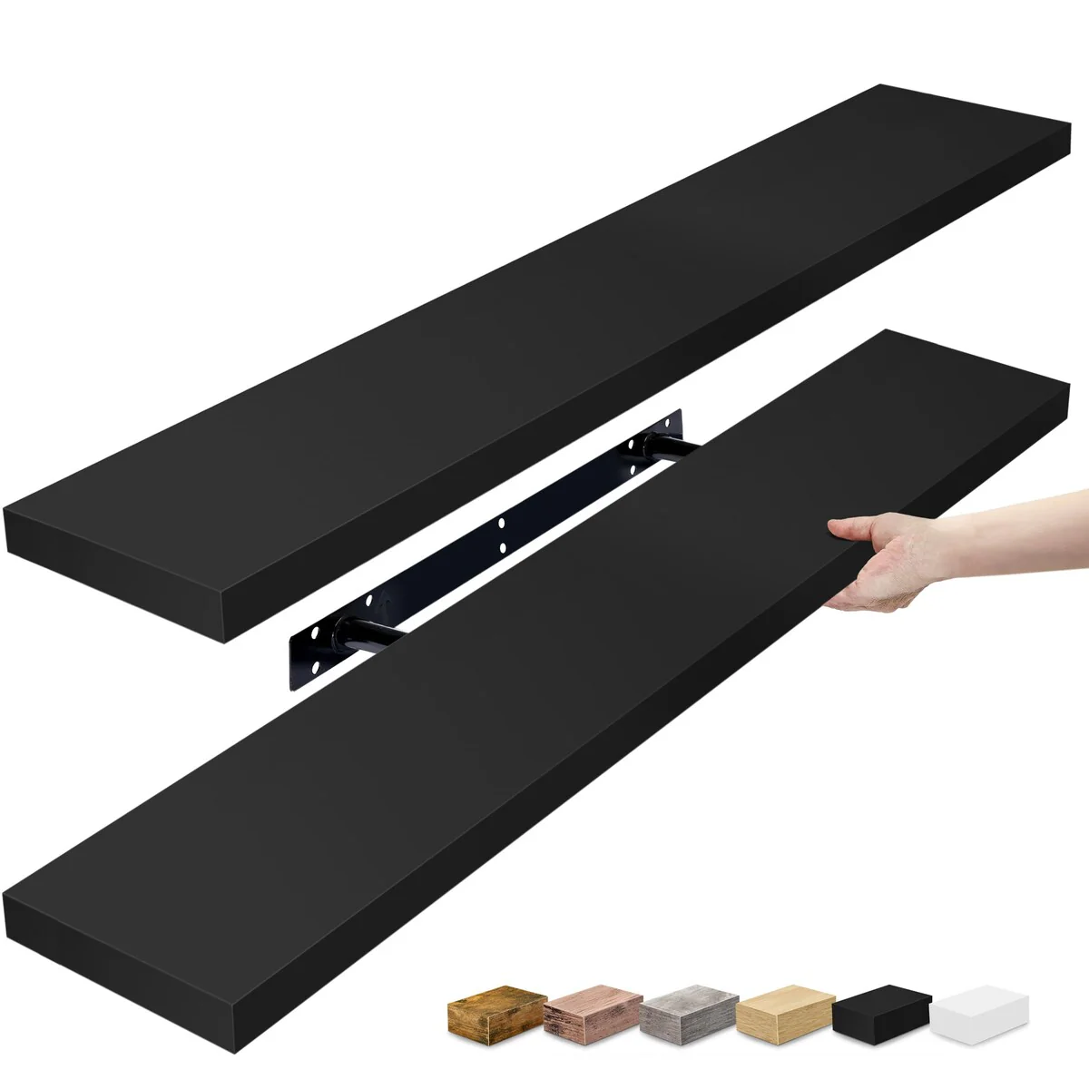 Sorbus Long Floating Shelves for Wall Set of 2 - 35