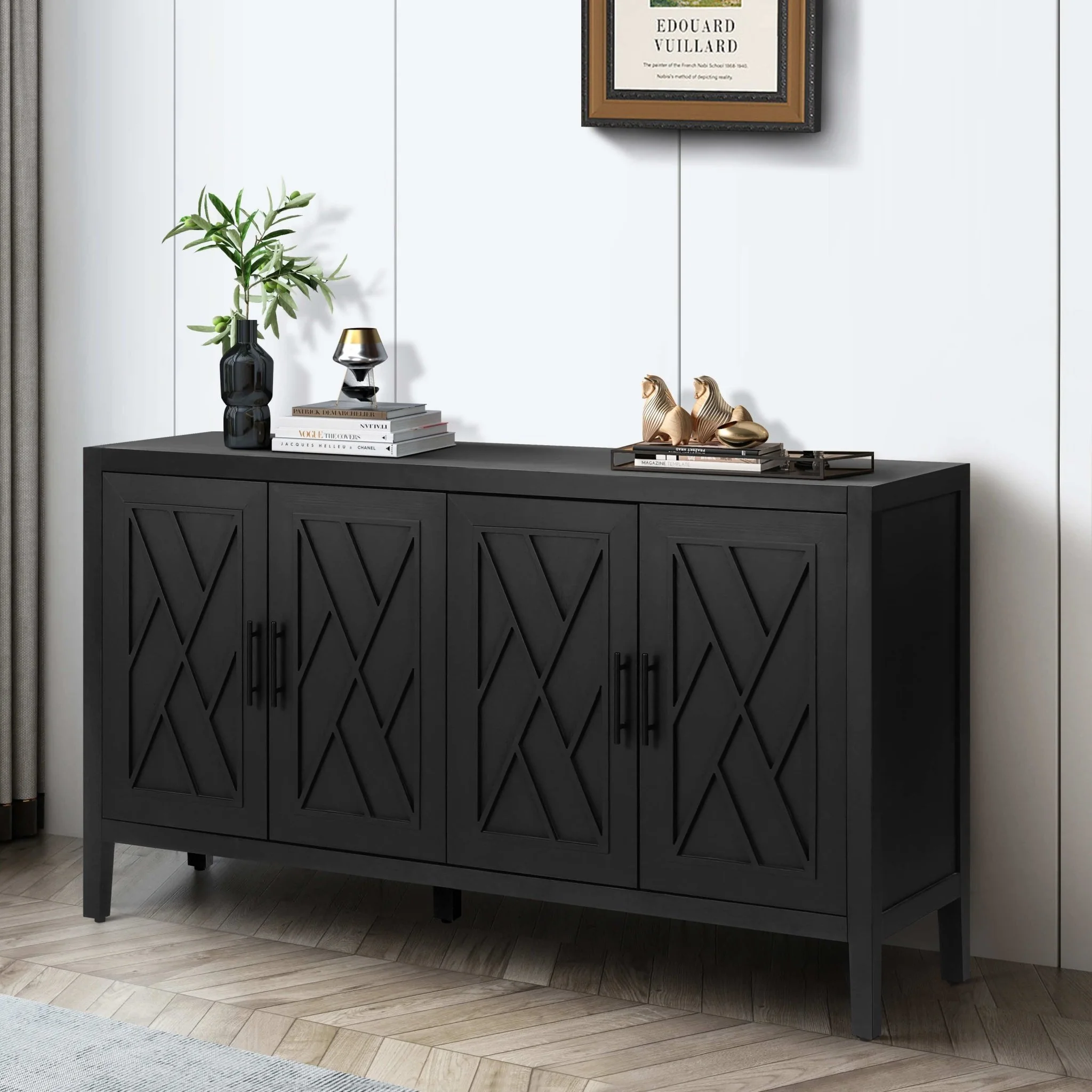 Arcanine 60 Sideboard with 4 Doors and Adjustable Shelves
