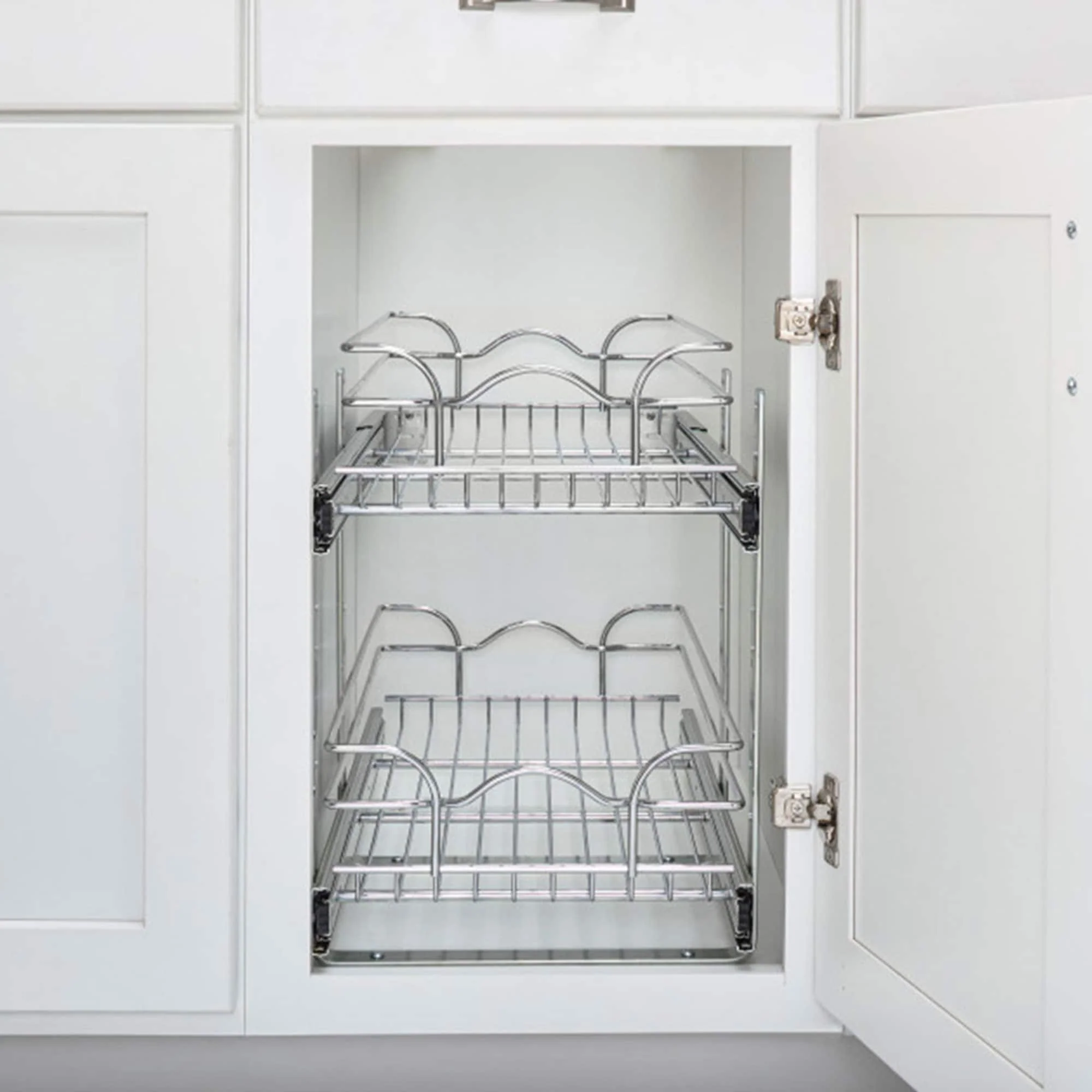 Rev-A-Shelf Kitchen Cabinet Pullout Shelf Organizer, 24 x 22 In, 5WB2-2422-CR-1