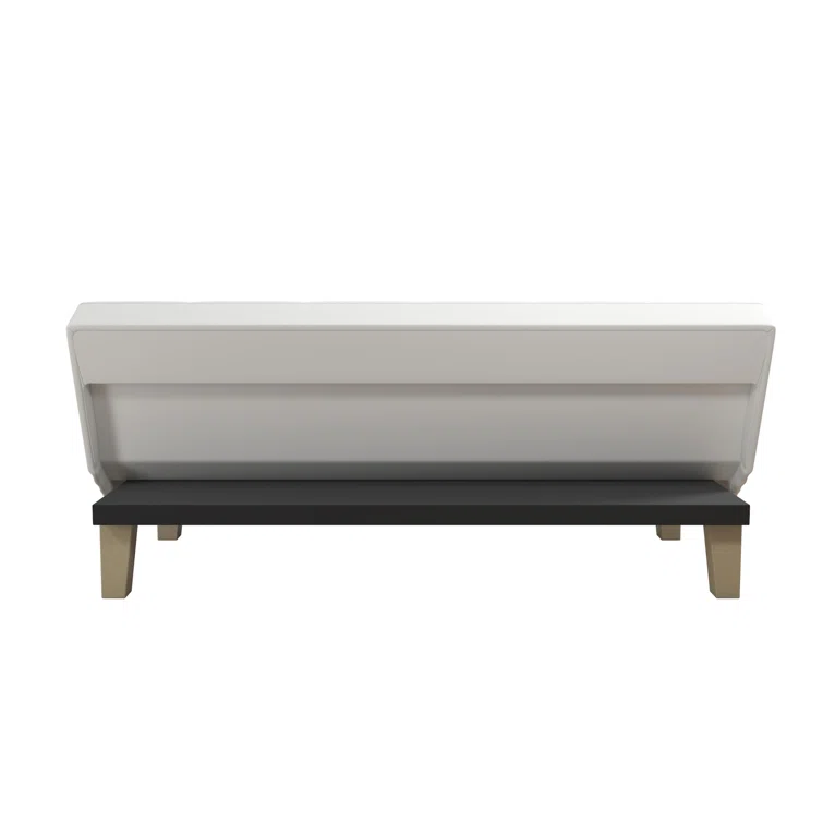 Achsah Twin 69'' Faux Leather Convertible Sofa