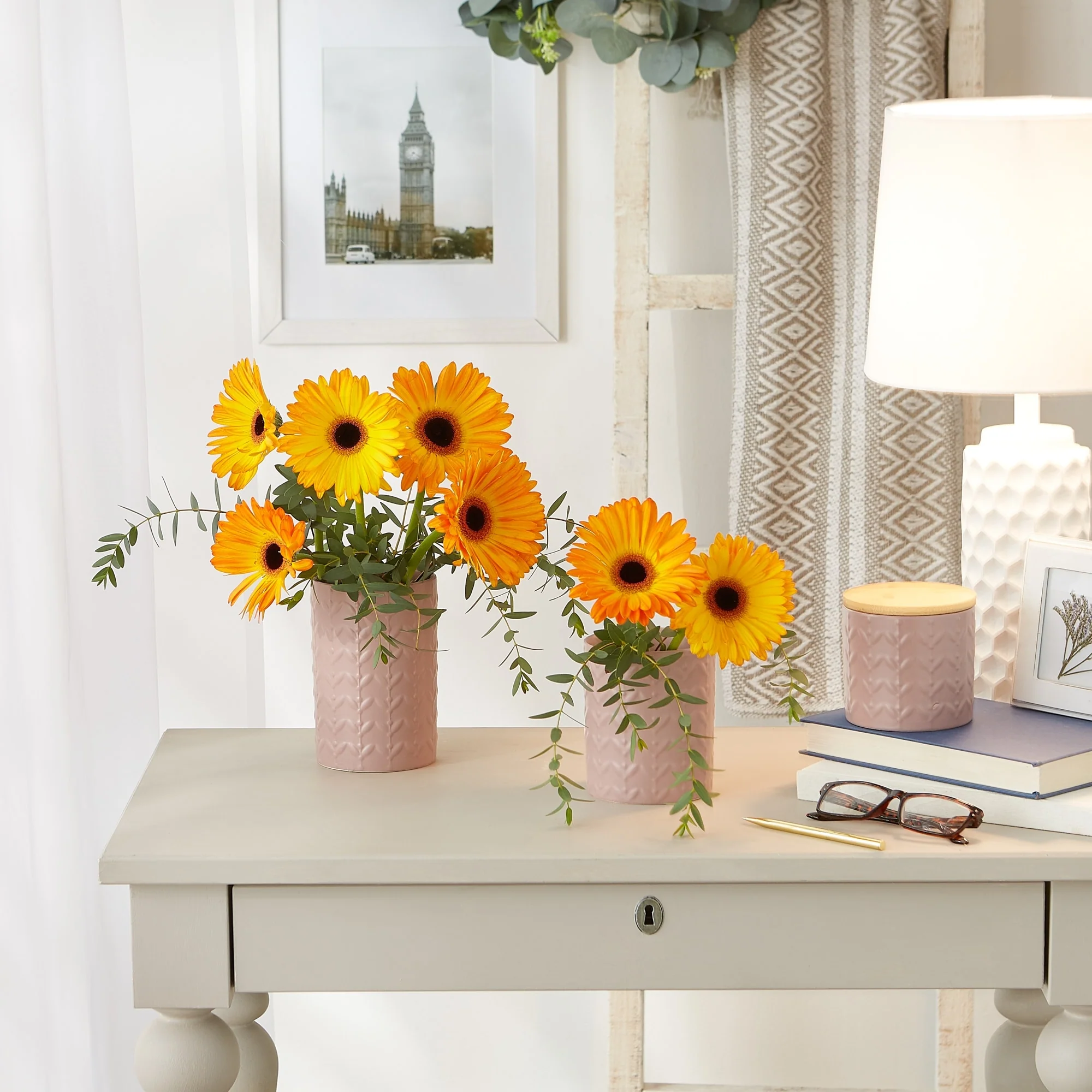 Retro Vine Texture Ceramic Canister (Set of 3)