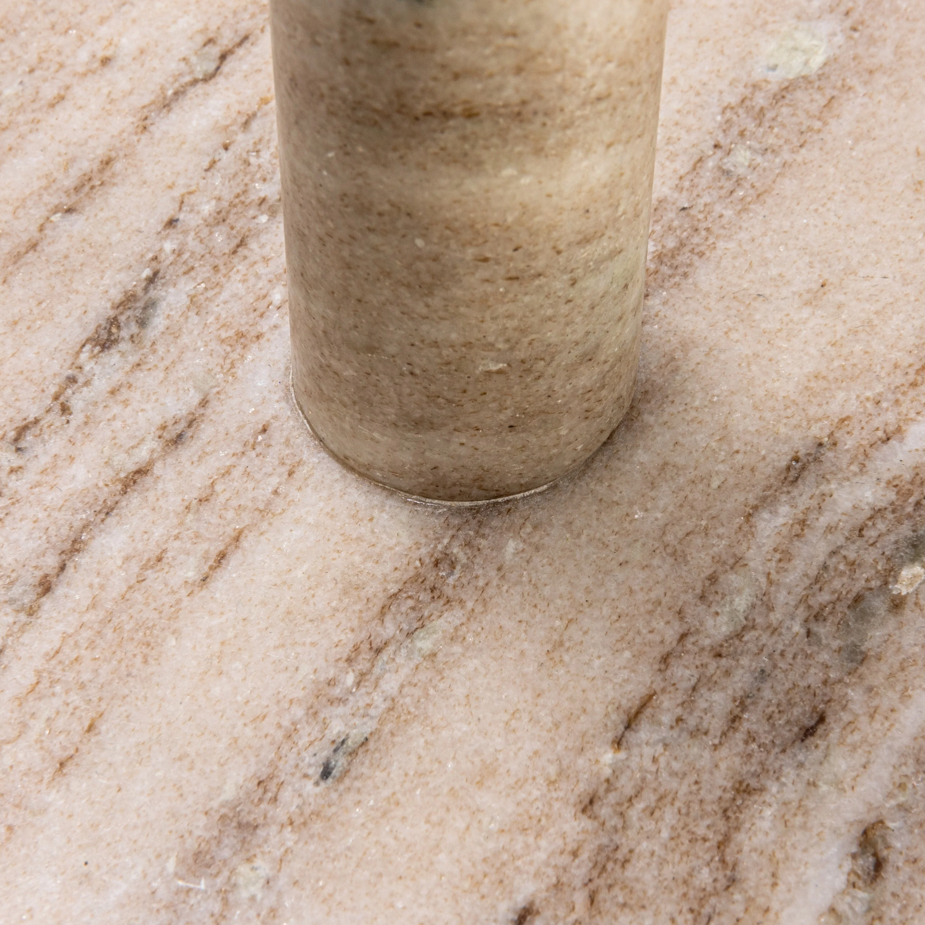 Marble Paper Towel Holder with Brass Accent Band