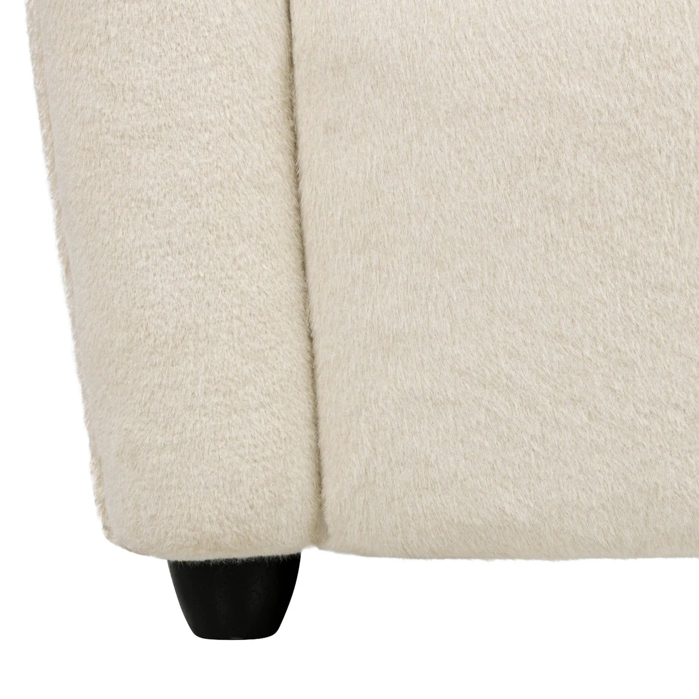 Upholstered Arm Chair with Curved Back