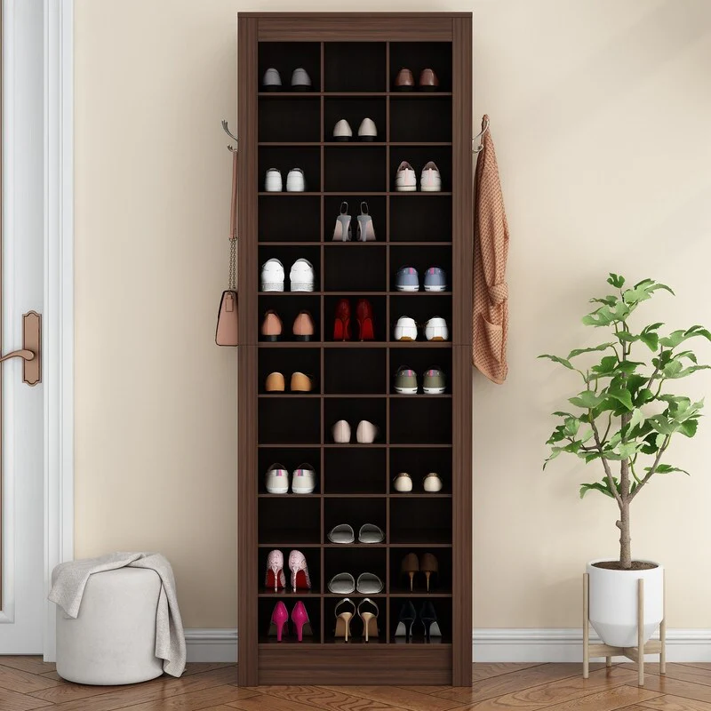 36 Pair Shoe Storage Cabinet With Cubbies