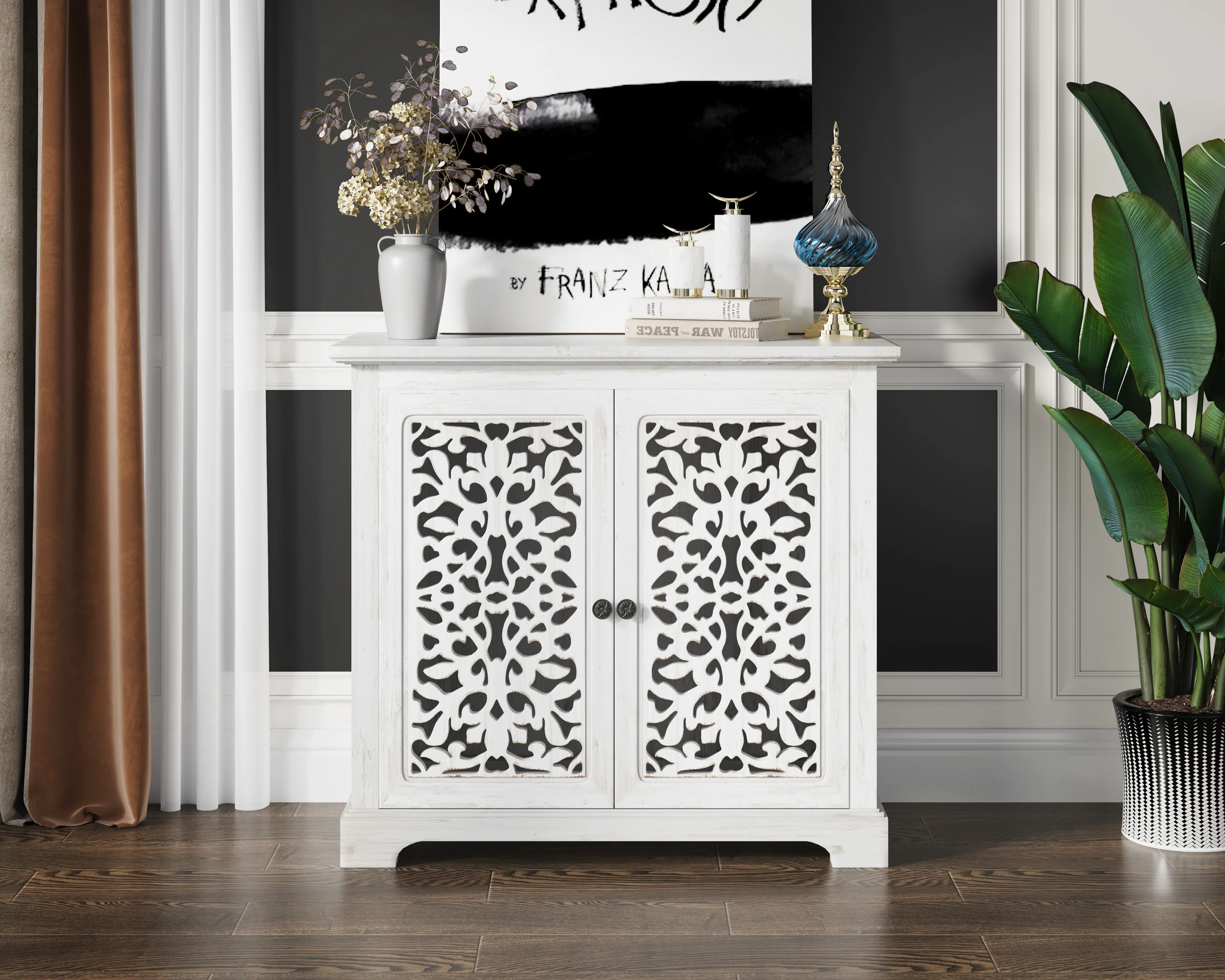 Antique Sideboard Storage Cabinet
