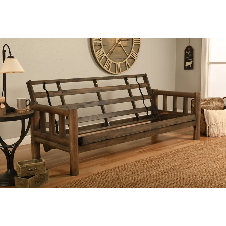 Anders Full / Double 81'' Upholstered Tufted Futon And Mattress