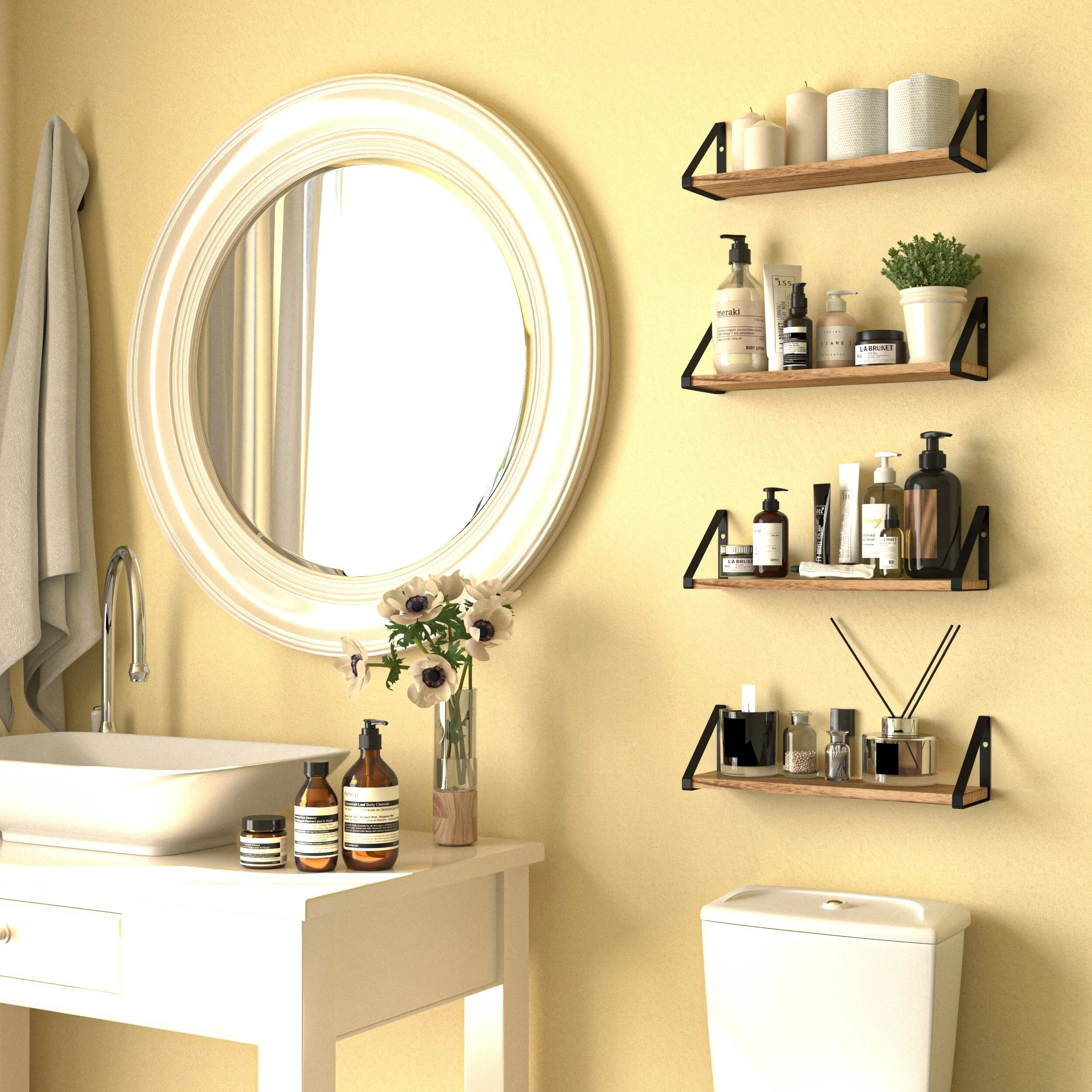 Wallniture Ponza 17inch Long, 4.5
