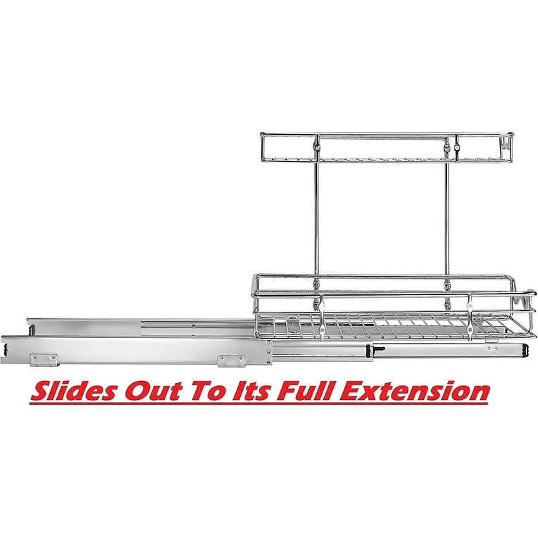 Hold N' Storage - 2 Tiers Under the Sink Organizer and Storage Pull Out