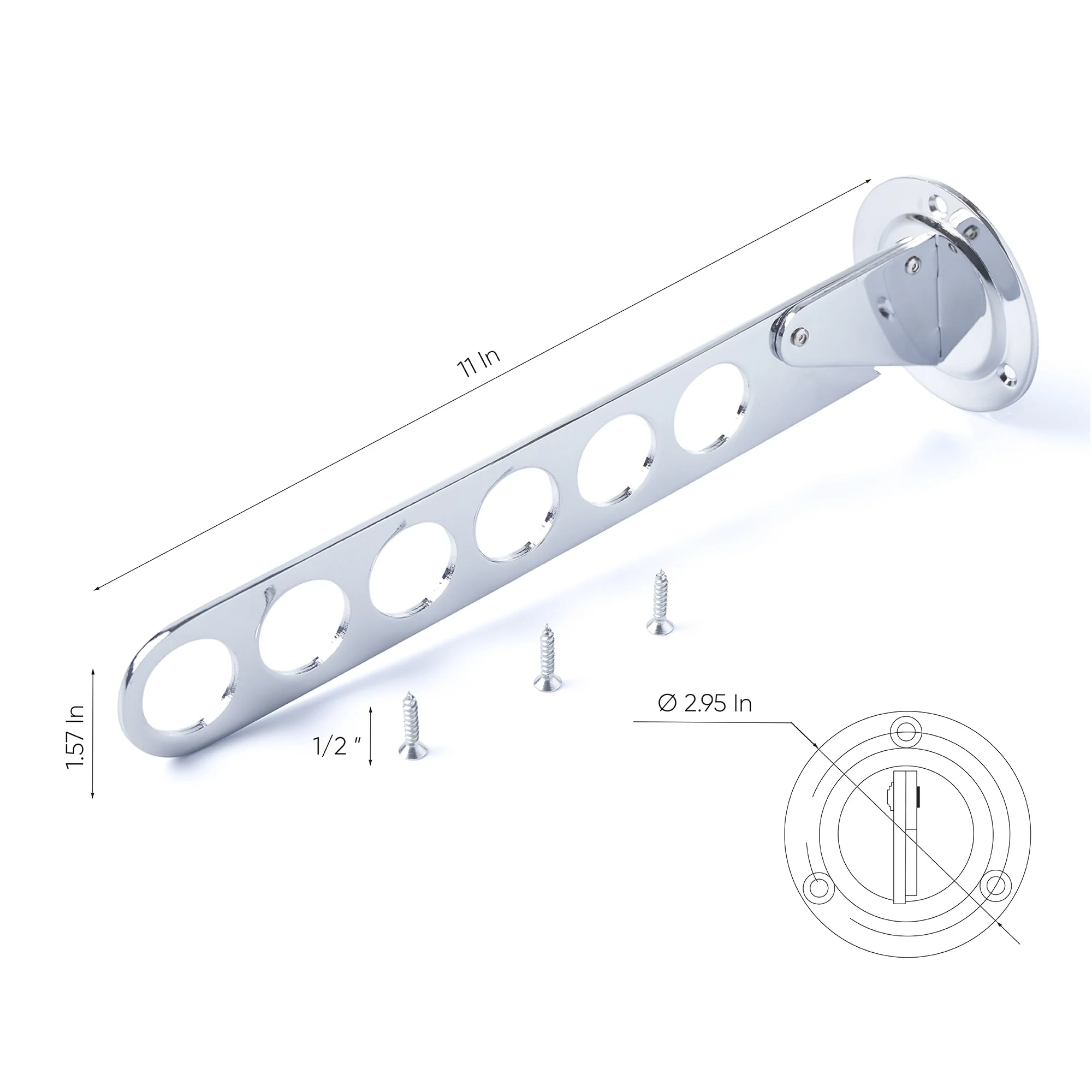 Adjustable Angle Clothes Rack with 6 Holes - Set of 4 - 8' x 11'