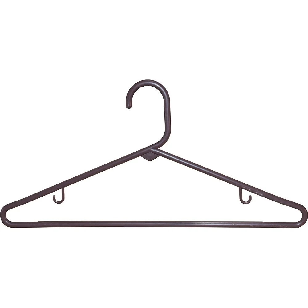 Brown Tubular Plastic Top Hanger (Case of 36)