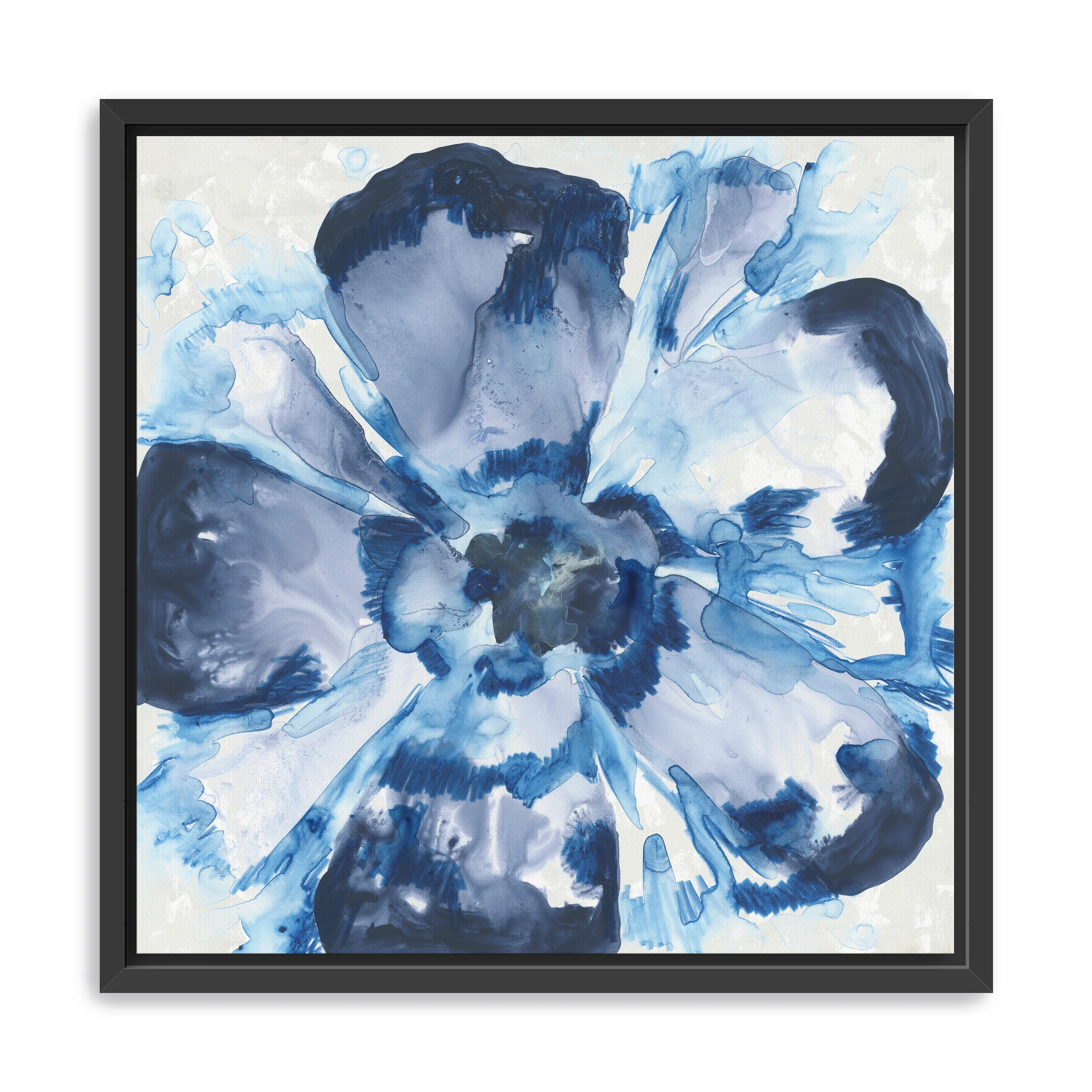 Blue Glass Flower I Canvas Giclee