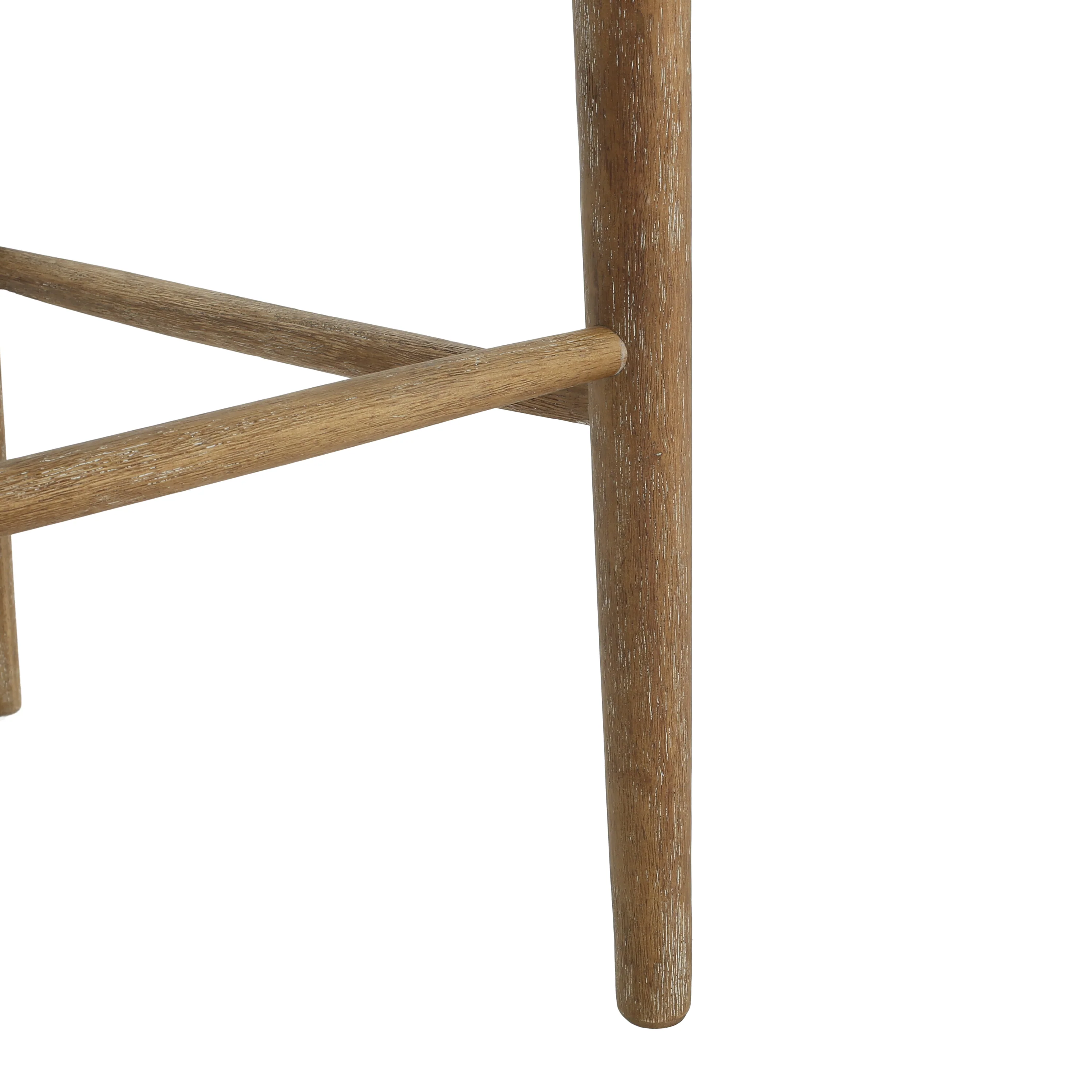 Cane-Back Upholstered Bar Stools, Set of 2
