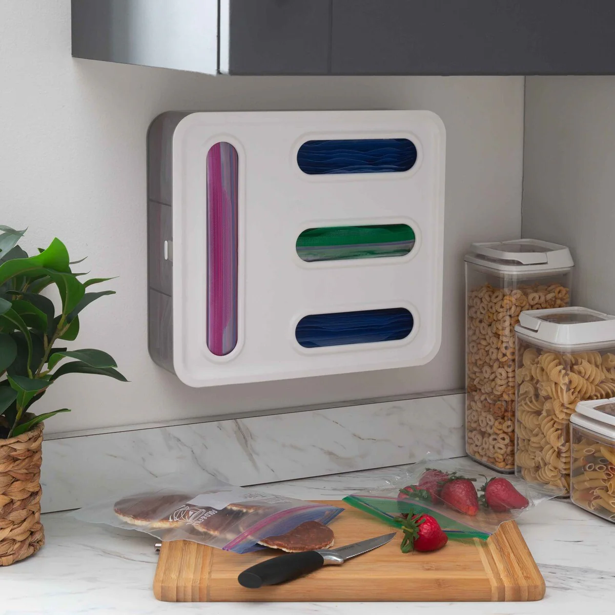 Kitchen Details 4 Compartment Storage Bag Organizer