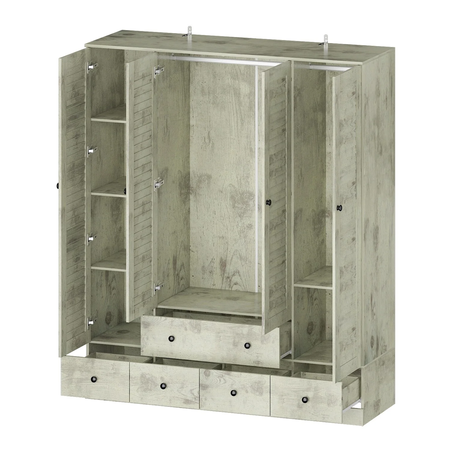 Contemporary Modern Freestanding Wardrobe Armoire Closet, 70