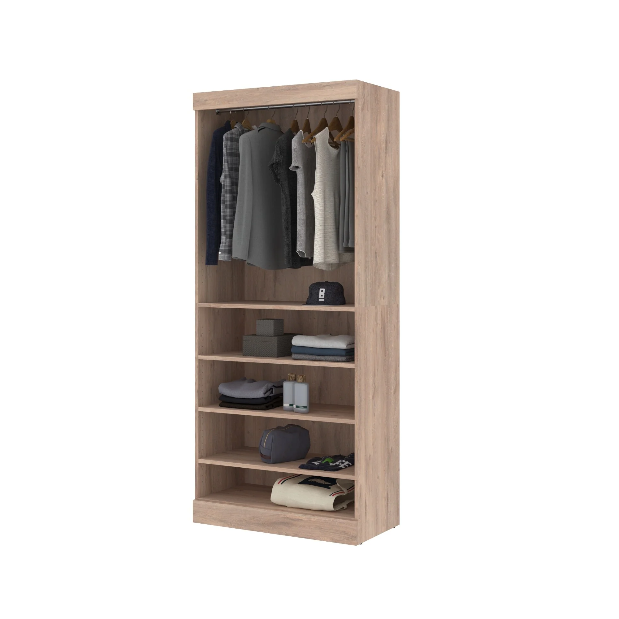 Pur 36W Closet Organizer, Home Organization Wardrobe by Bestar