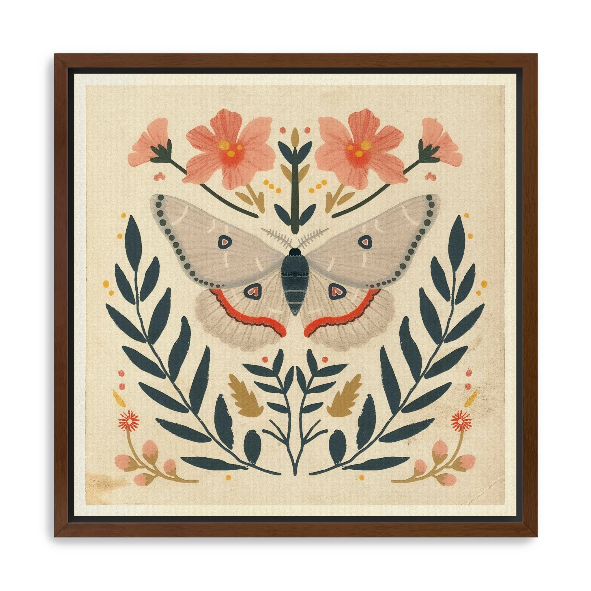 Moth Canvas Giclee Wall Art