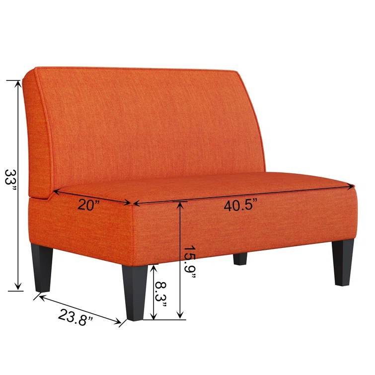 Devair 44'' Upholstered Loveseat