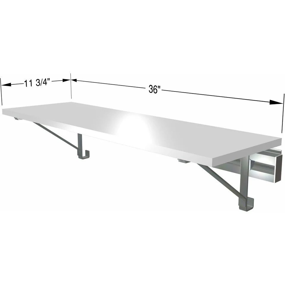 arrange a SPACE RCSS12 Single Wall Mounted Shelf (SHELF ONLY - no hang)