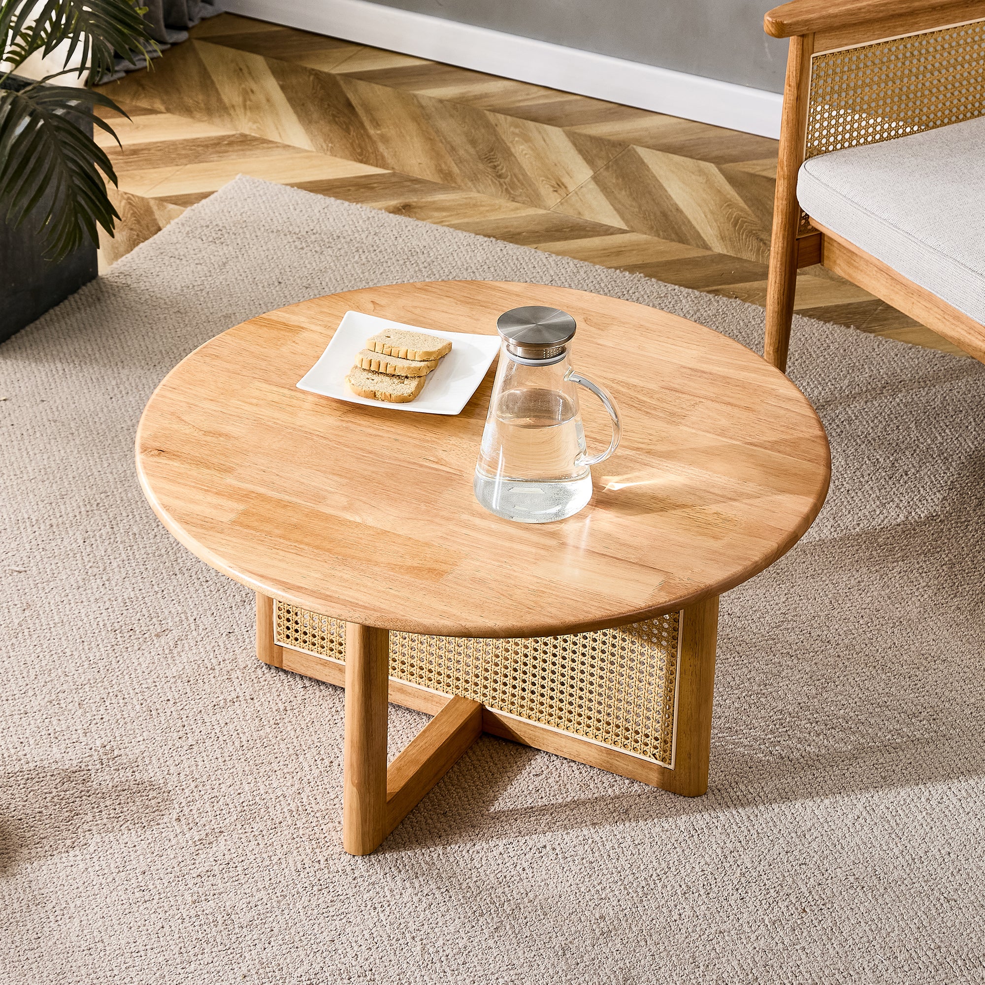 Naturally Elegant Wooden Coffee Table