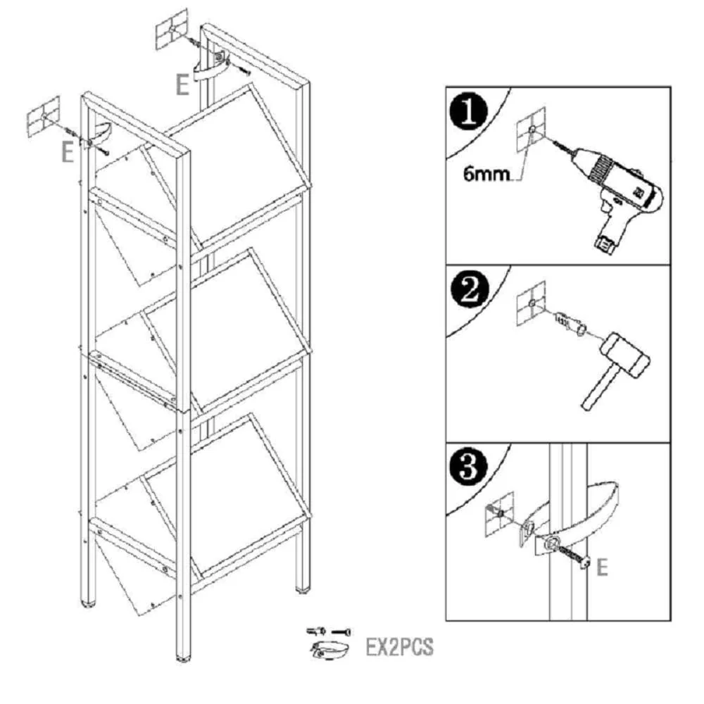 3 Tier Freestanding Floor Wooden Wine Rack
