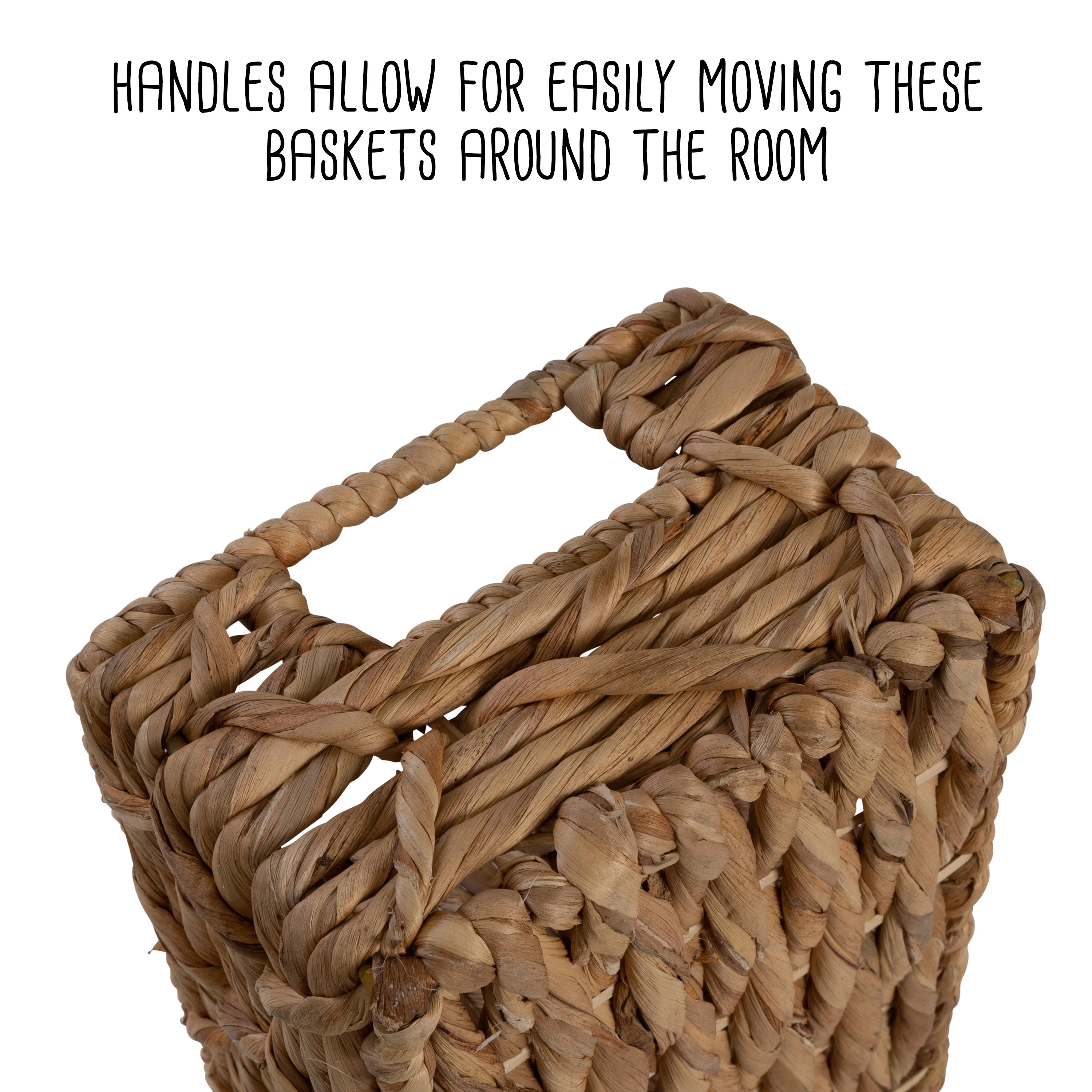 Honey-Can-Do Set of 2 Natural Wicker Baskets with Dividers