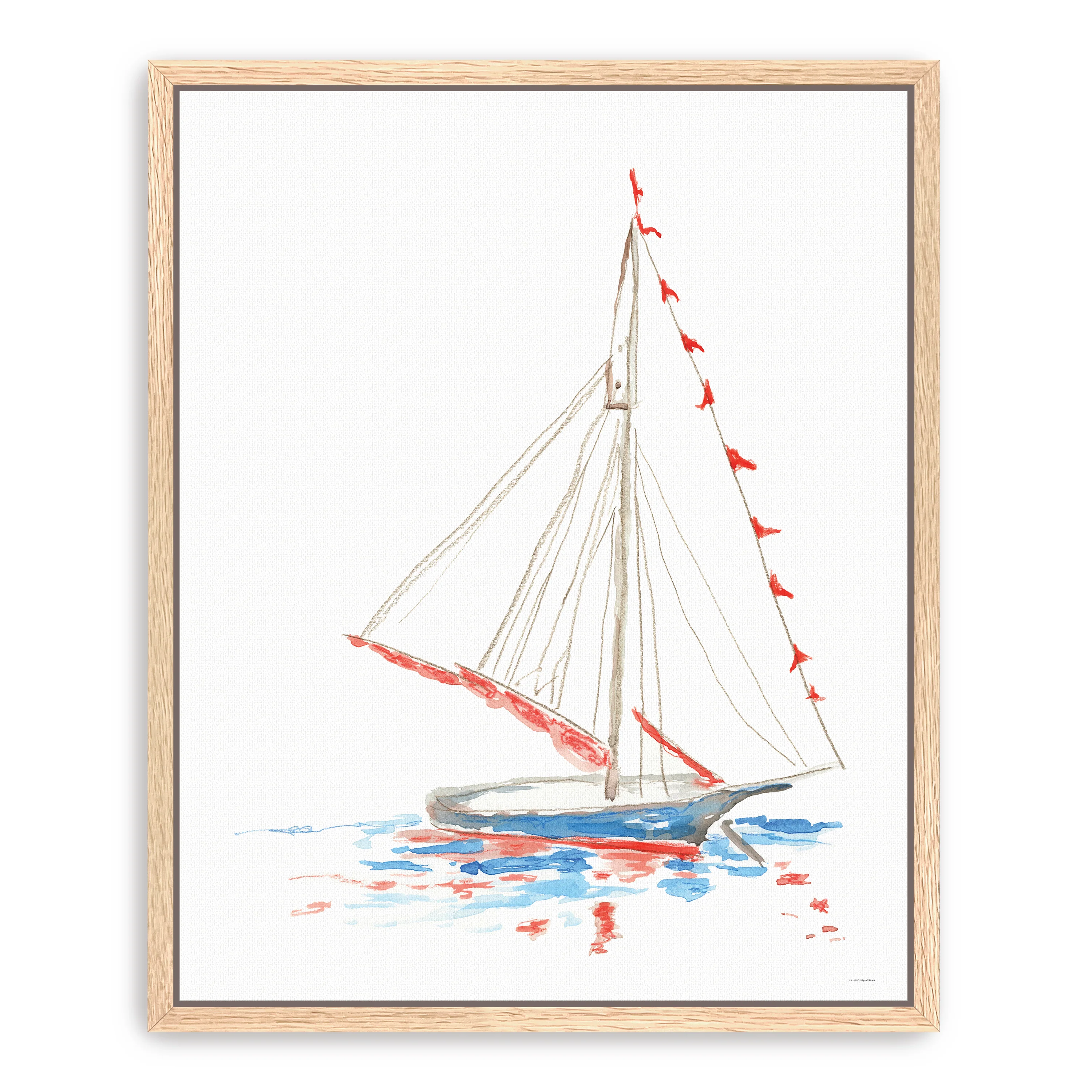 Boat Parade Canvas Giclee