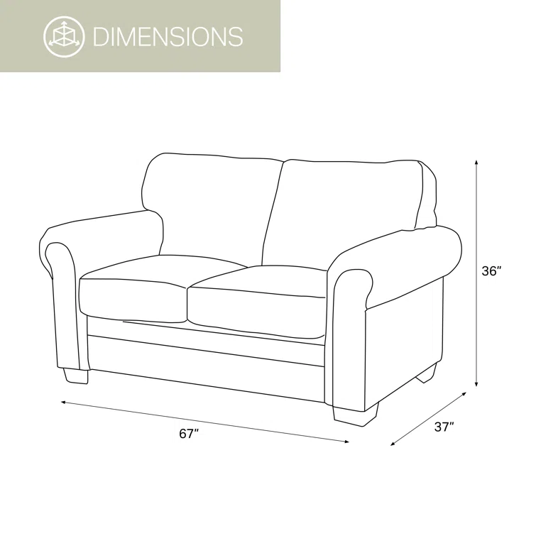 Escobar 67'' Upholstered Loveseat