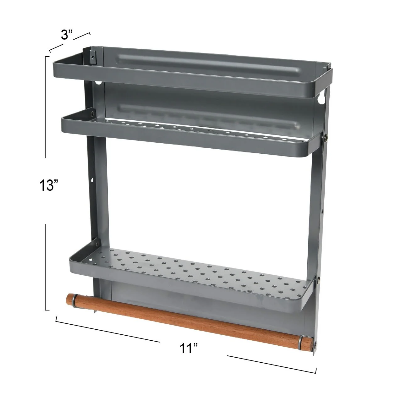 Household Essentials Metal Magnetic Organizer Rack - 11.3