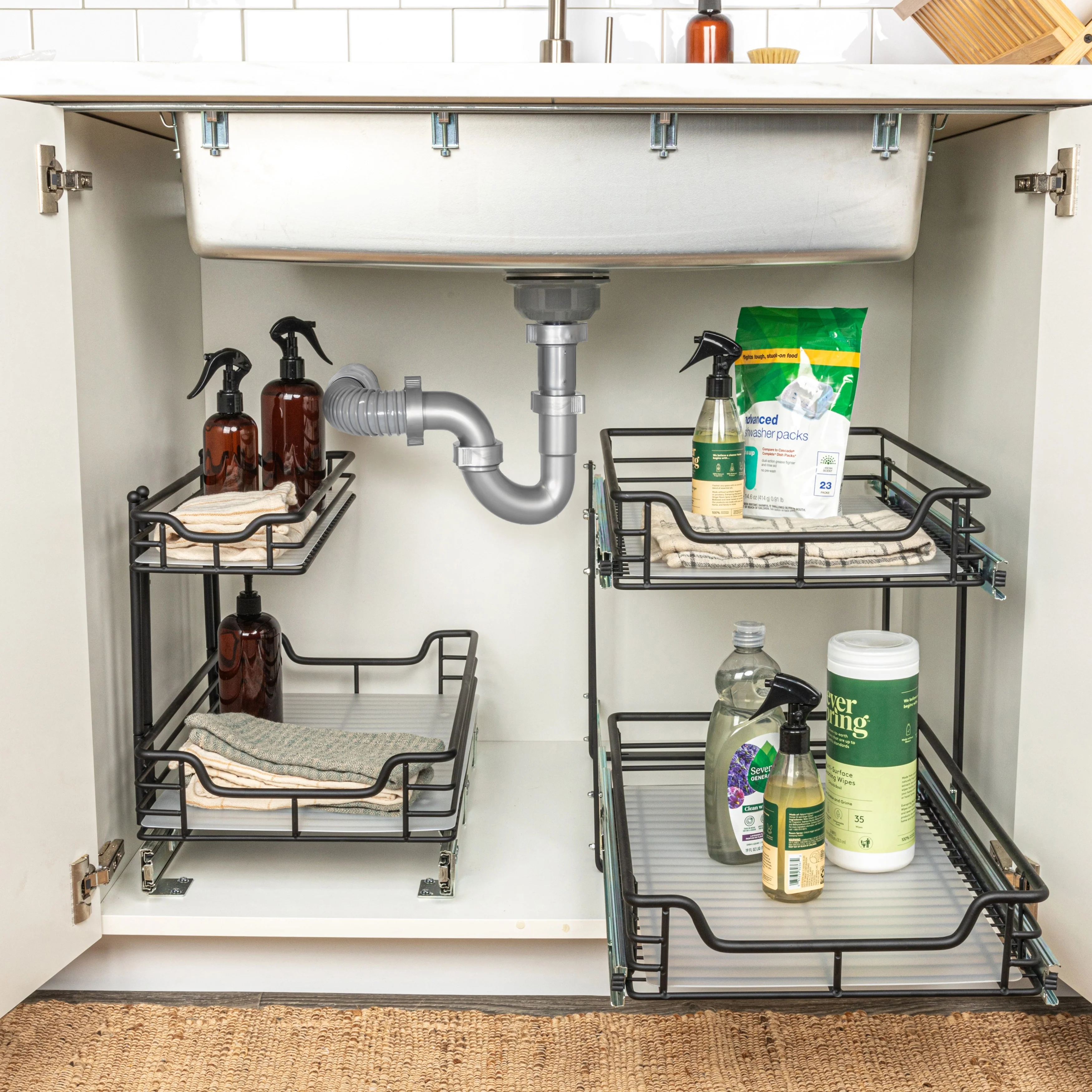 Household Essentials Multipurpose Pull-Out/Slide-Out Storage Organizer