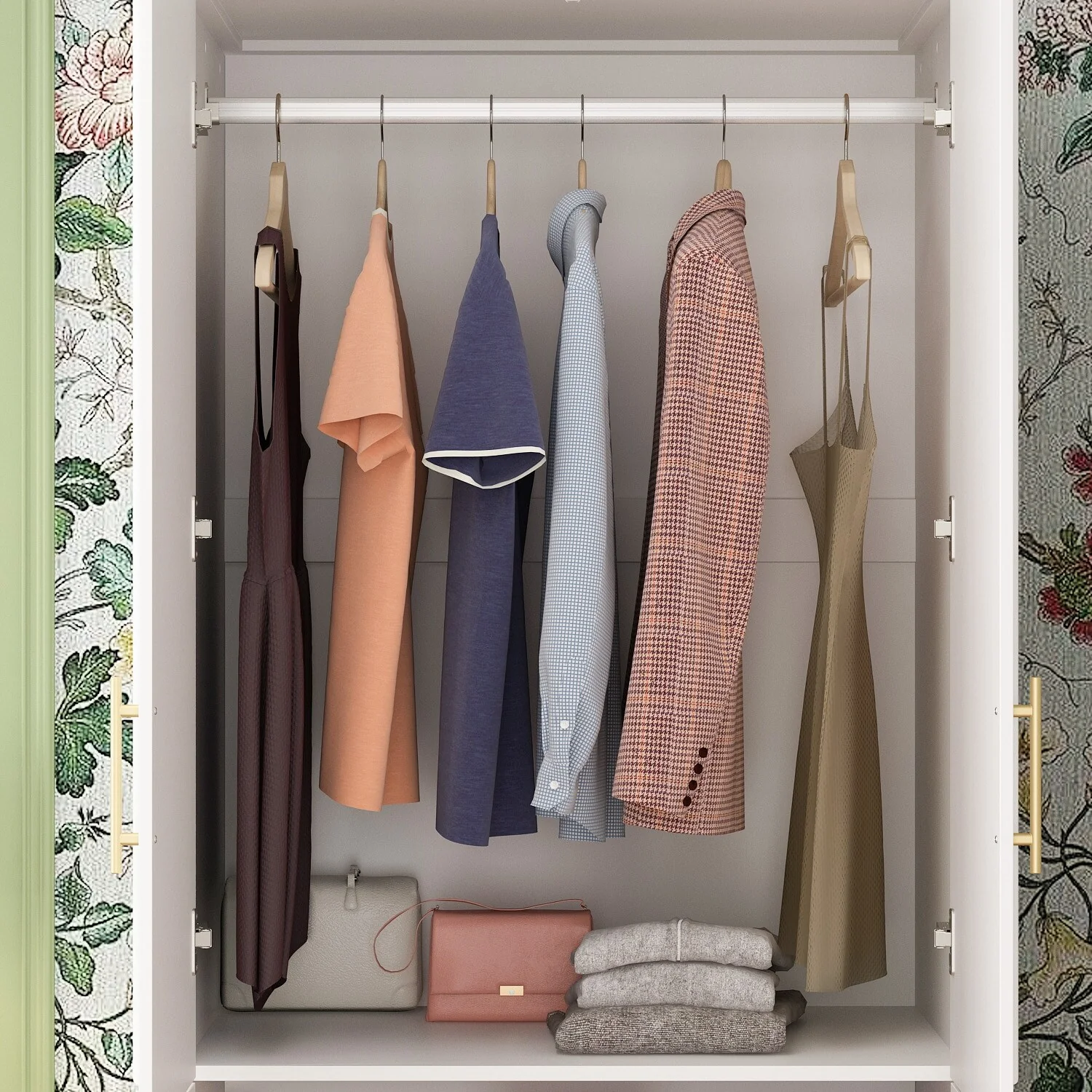 Modular Wardrobe Combo Armoires Closet Freestanding Cabinet Organizer