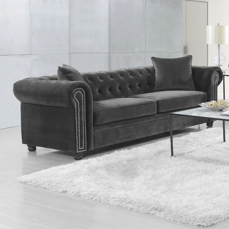Odum 95'' Velvet Sofa