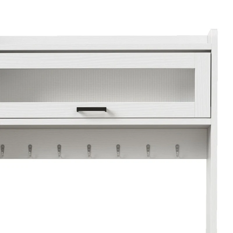 Moasis 5-Tier Bakers Rack with Hooks & LED Lights, Microwave Stand with Power Outlets