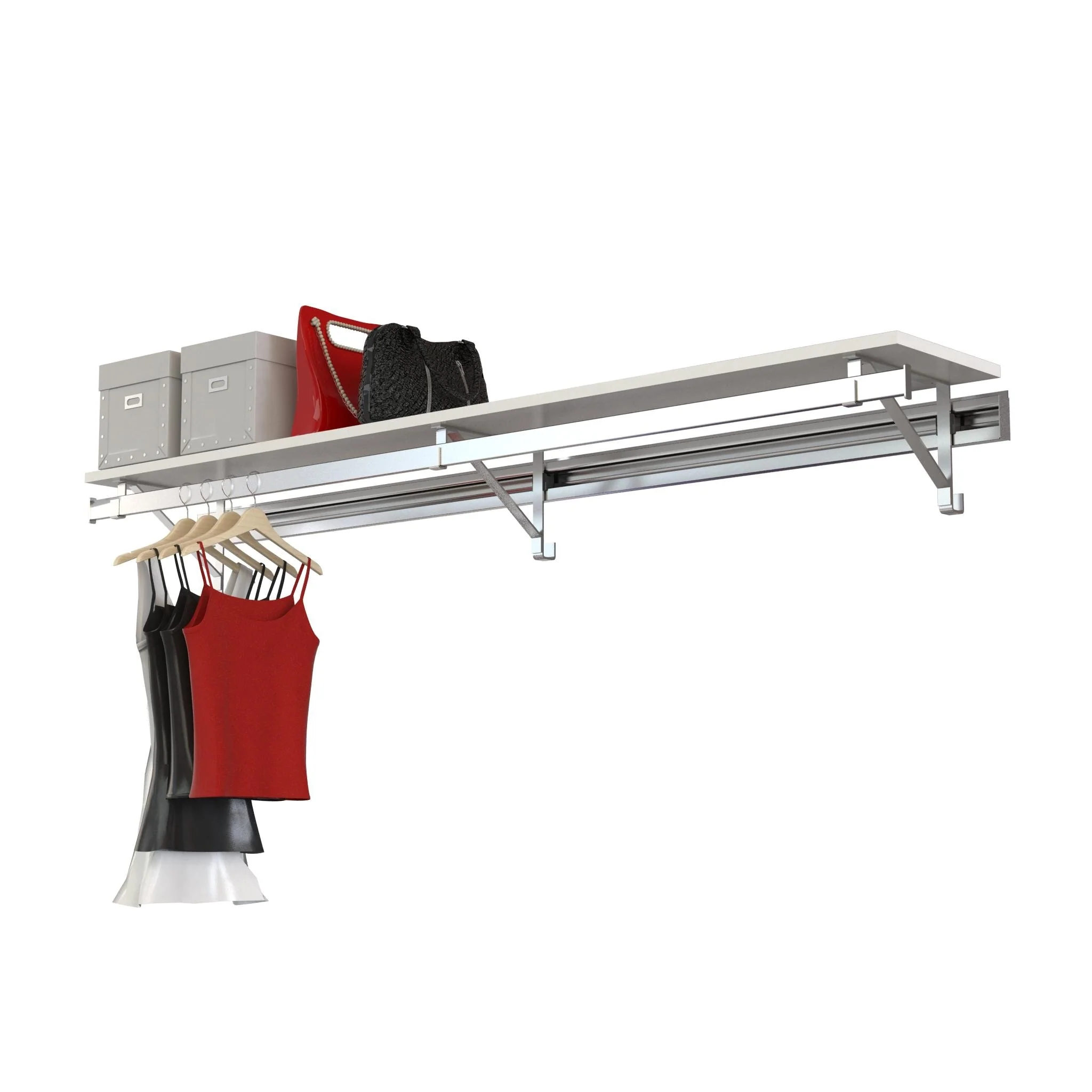 arrange a SPACE RCMSY Single Shelf-Hang Closet System