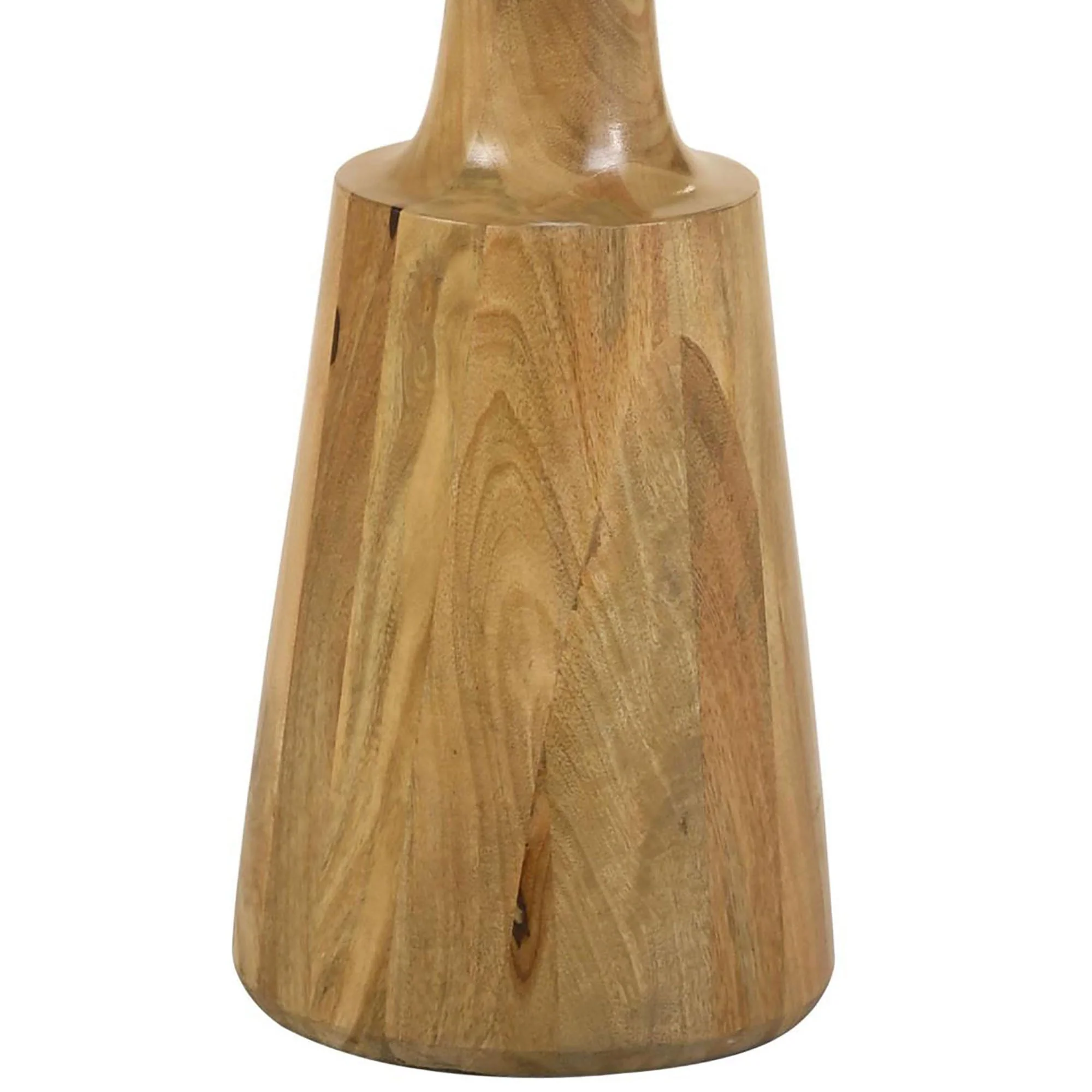 Wood Accent Table with Round Table Top and Pedestal Base