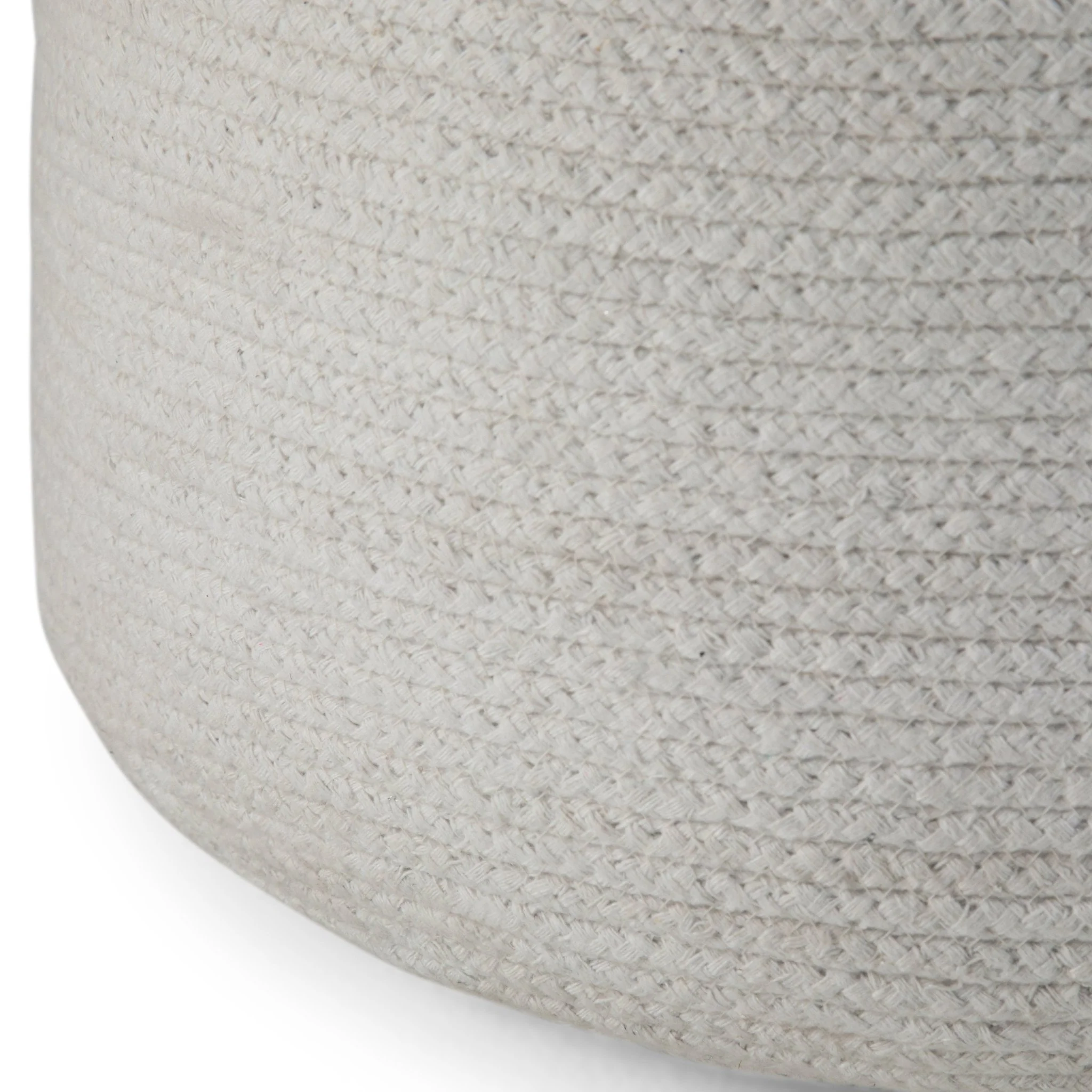 Tranquilique Multi-functional Round Pouf with Hand Braided Jute