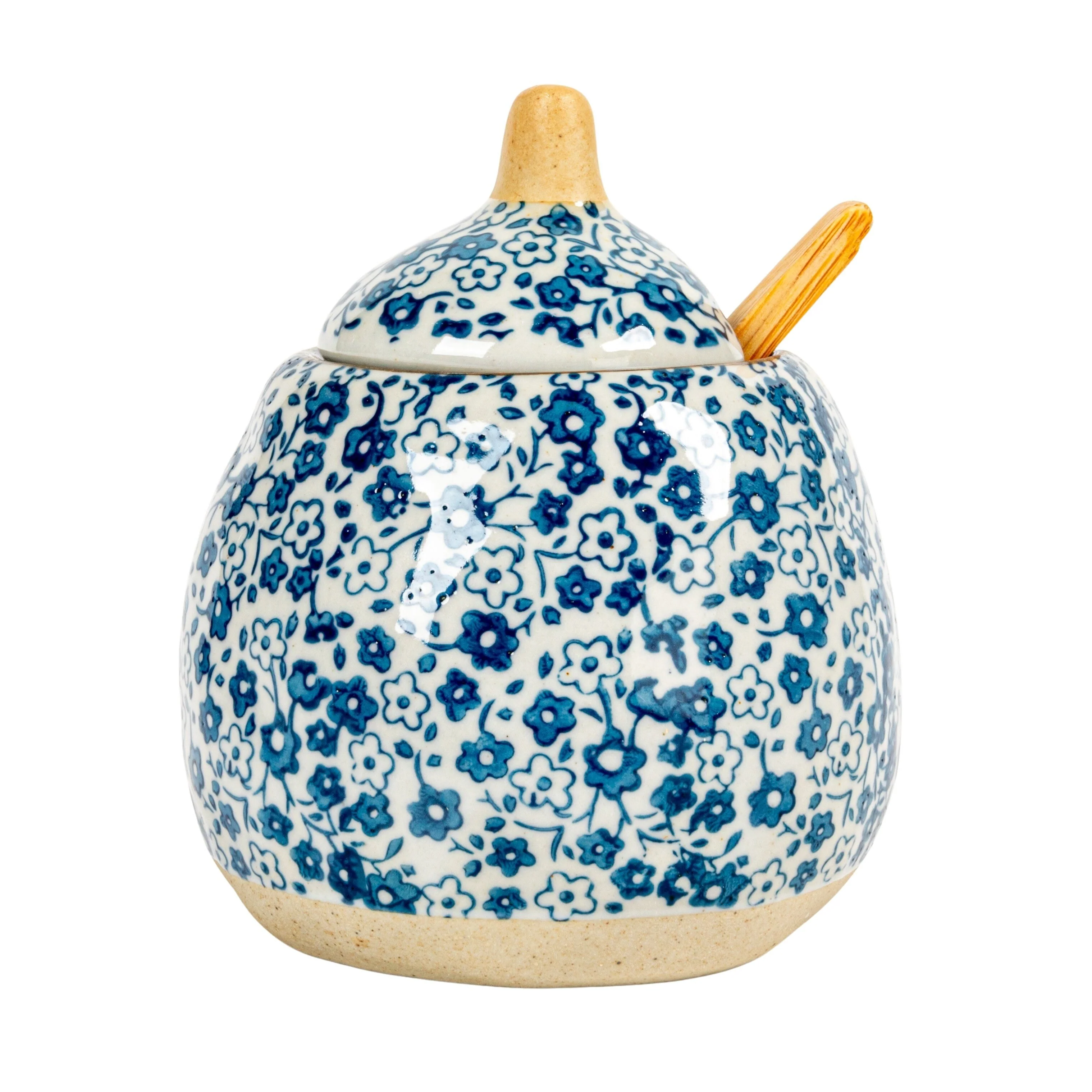 Hand-Painted Stoneware Sugar & Creamer (Set of 2 Pieces)