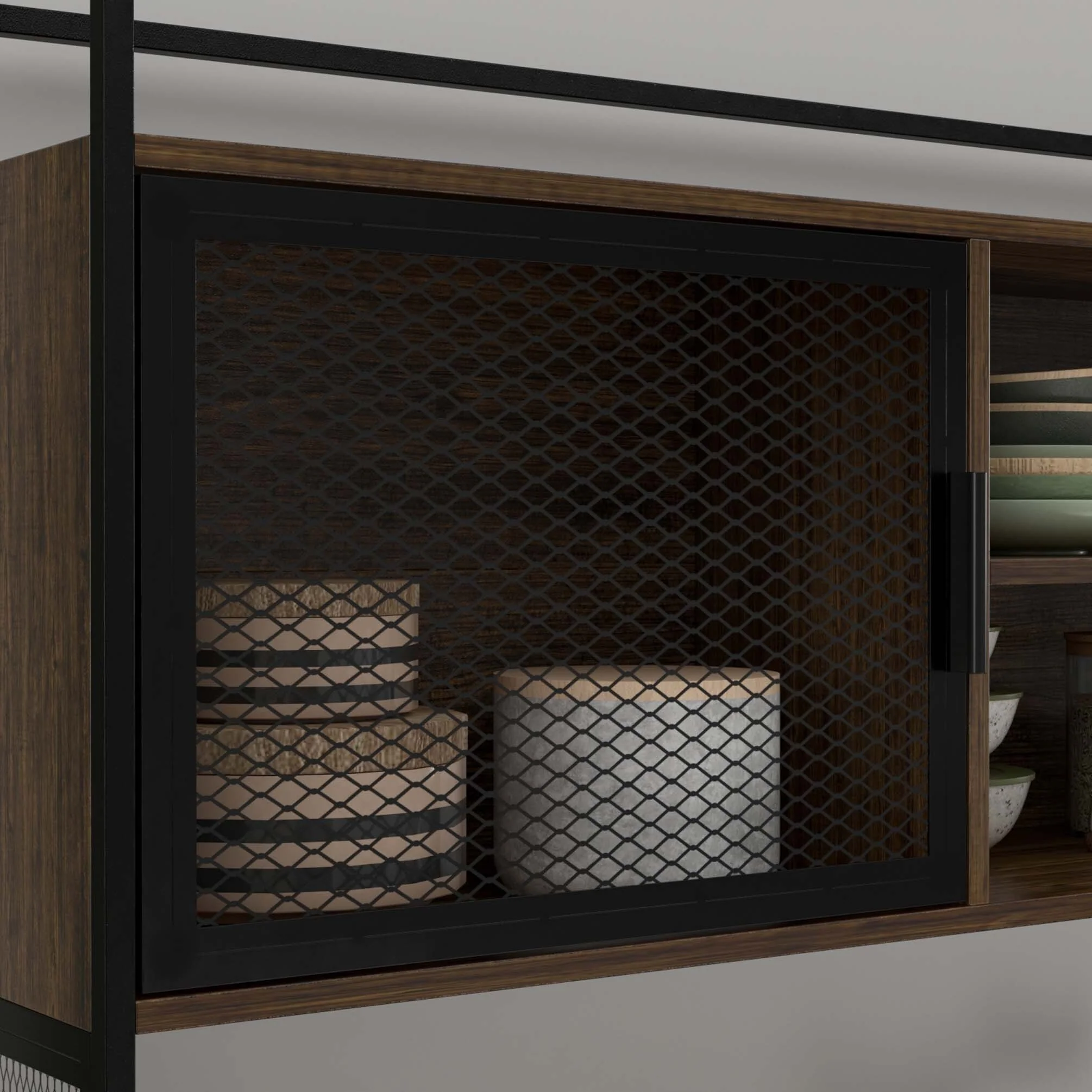 Large Buffet with Hutch,Kitchen Pantry Cupboard Sideboard