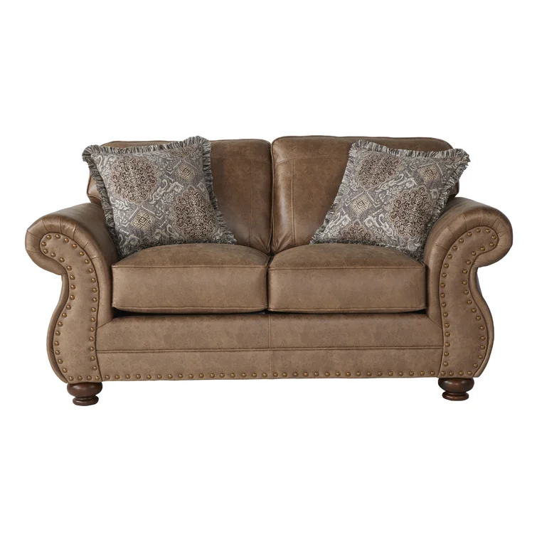 Claycomb 69'' Faux Leather Loveseat
