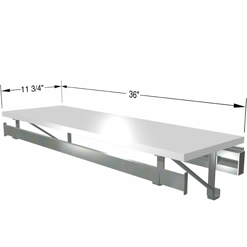 arrange a SPACE LHS Laundry Room Single Shelf-Hang Kit